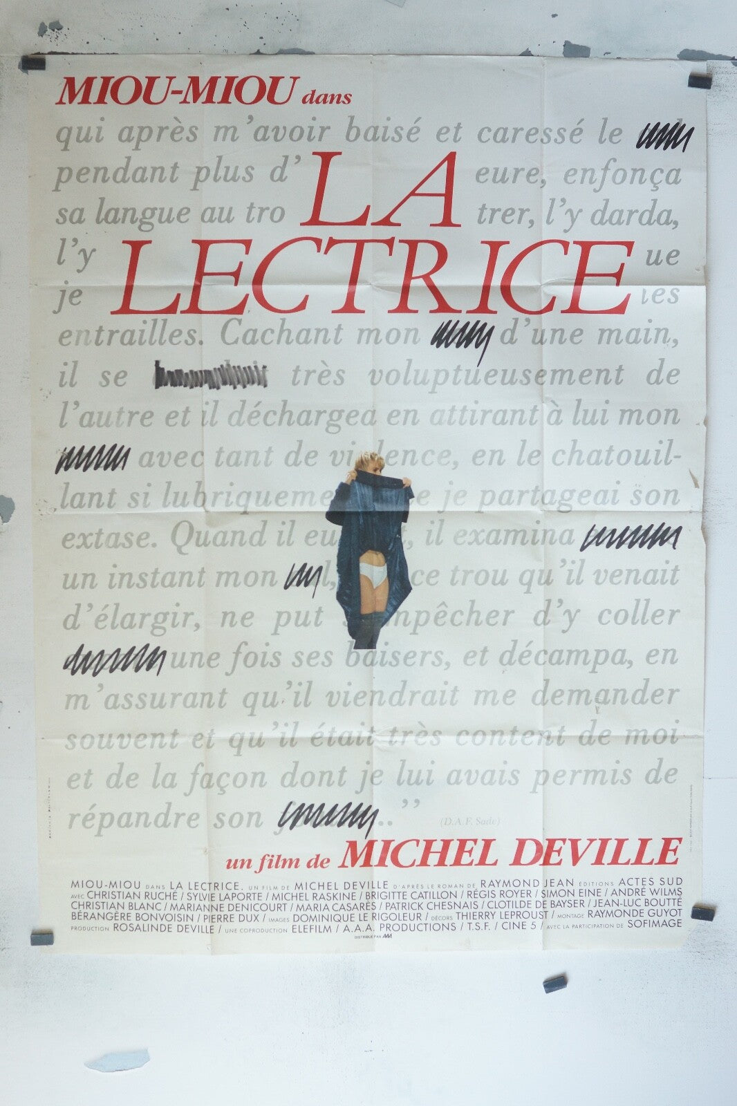 LA LECTRICE MOVIE POSTER ORIGINAL 120x160 MIOU-MIOU