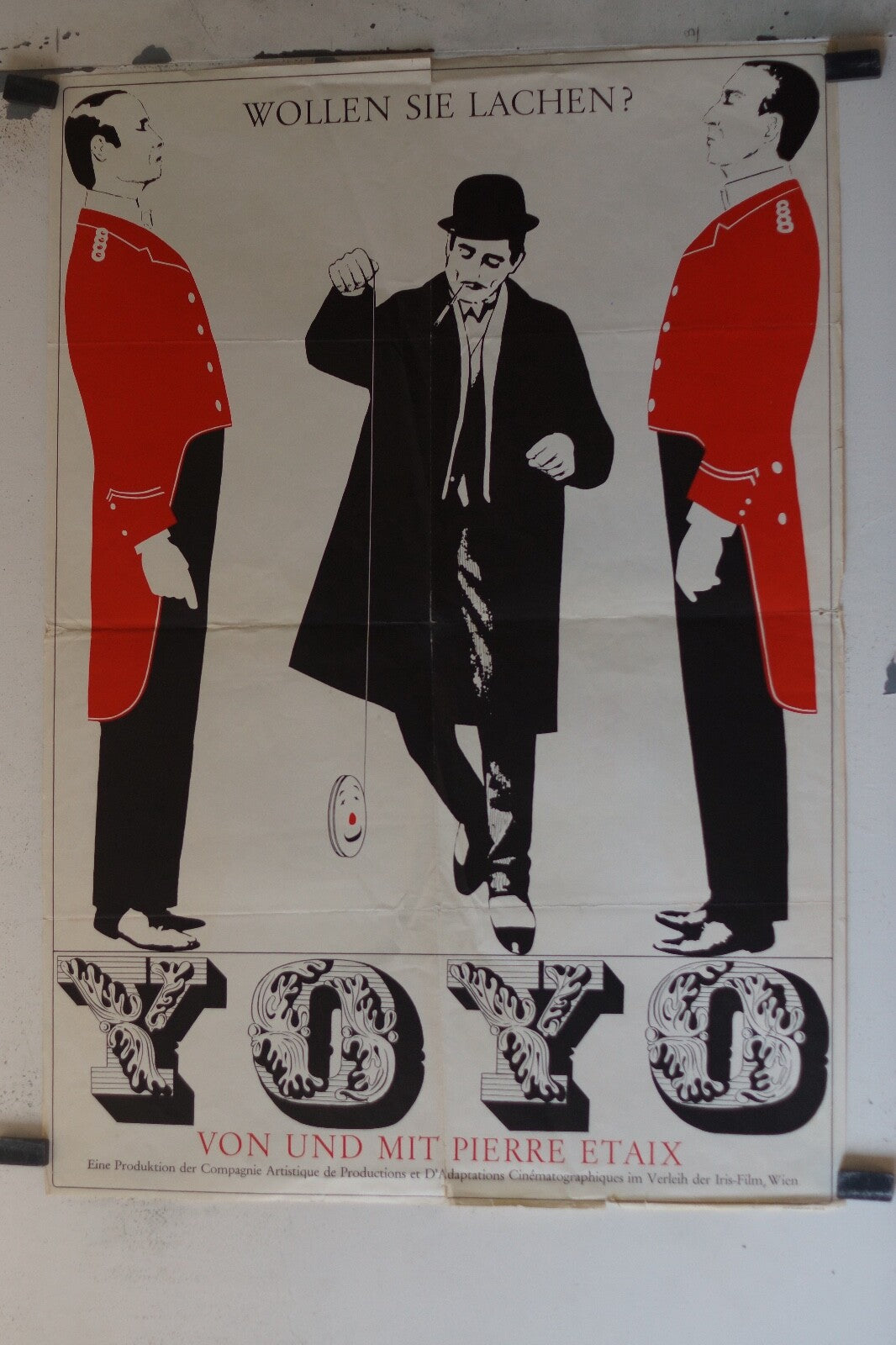 YOYO, WALLEN SI LACHEN ? 70x100 ORIGINAL MOVIE POSTER PIERRE ETAIX