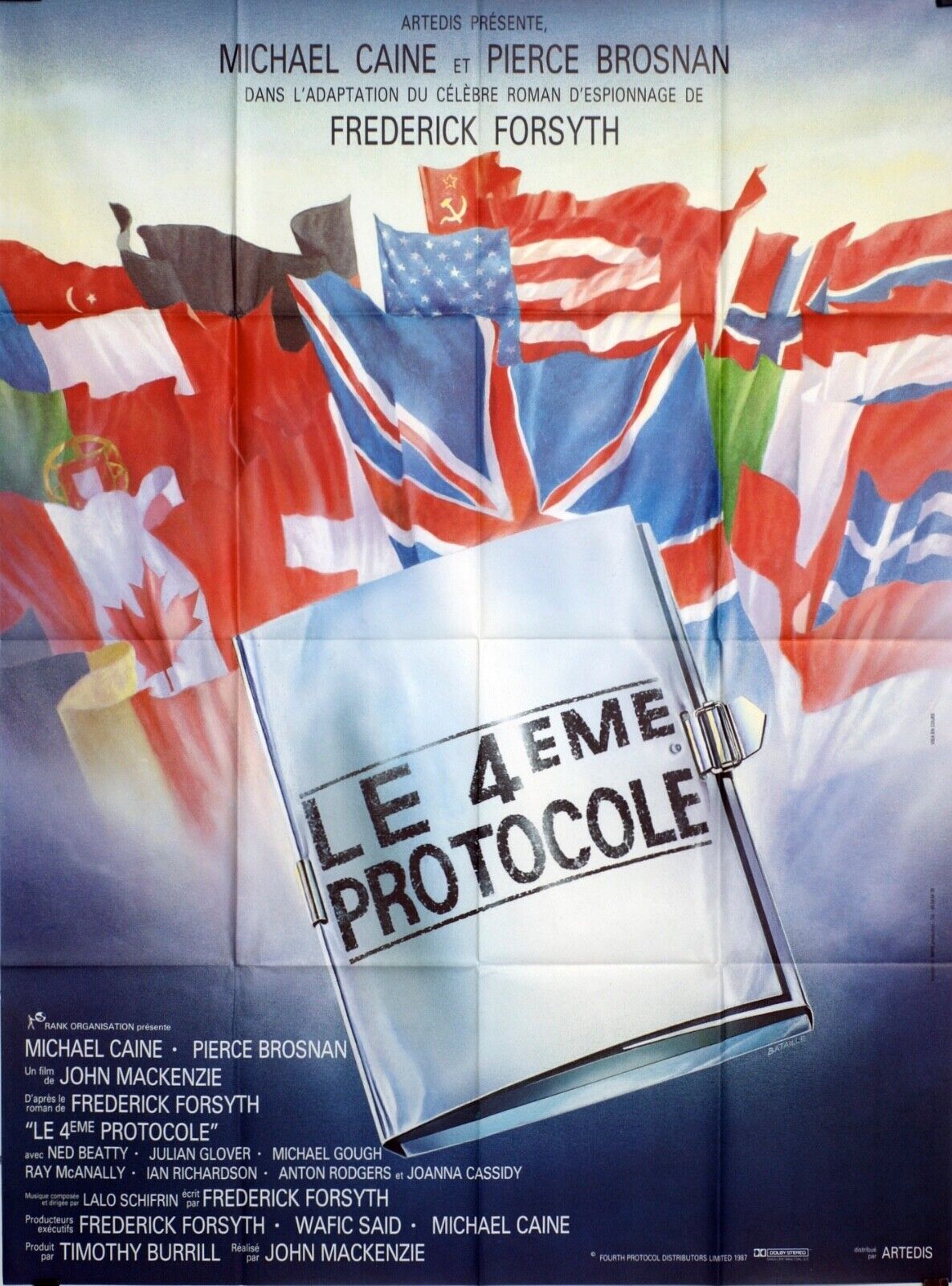 LE 4 EME PROTOCOLE MOVIE POSTER ORIGINAL (120X160) MICHAEL CAINE