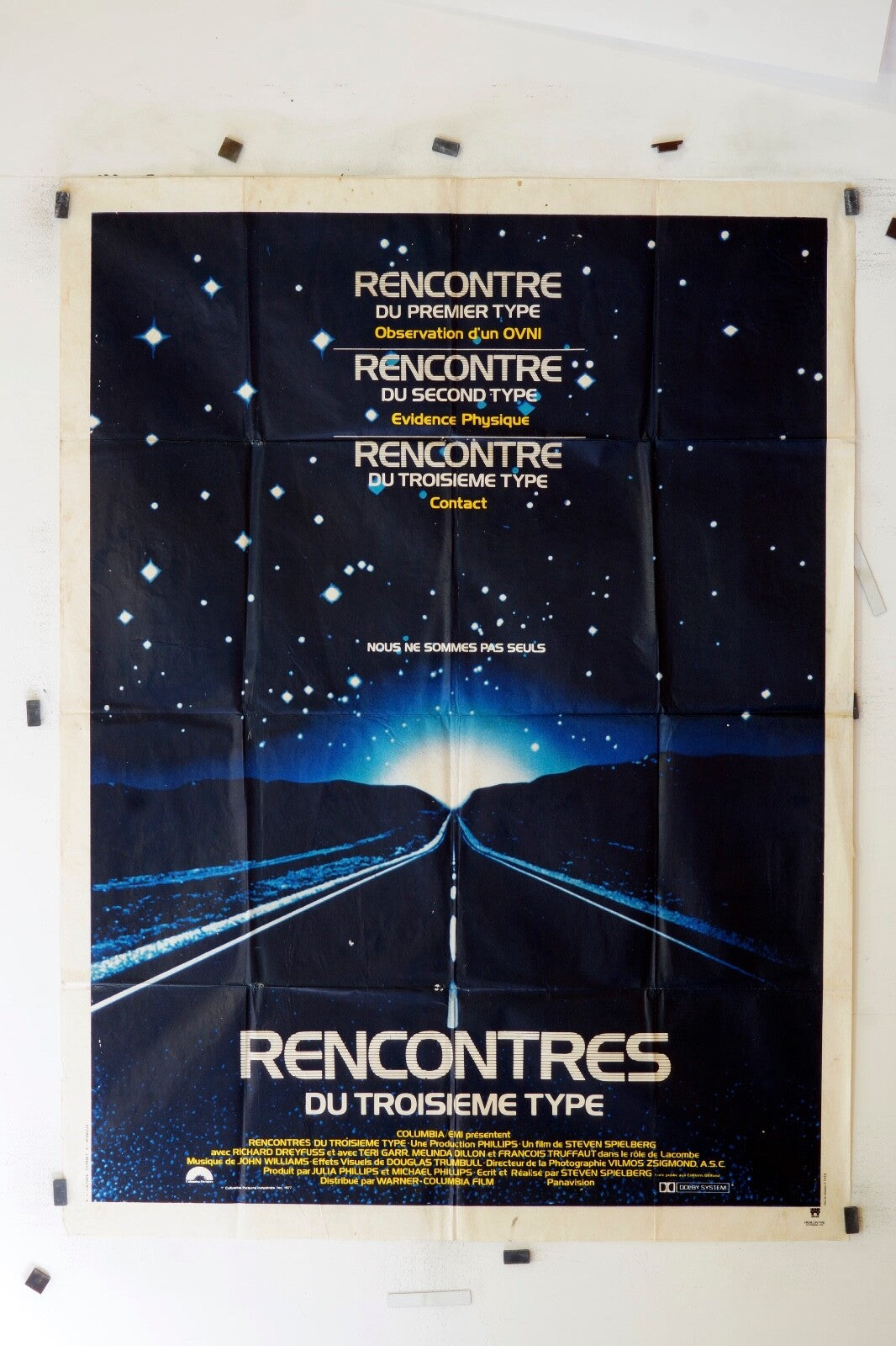 RENCONTRES DU TROISIÈME TYPE STEVEN SPIELBERG MOVIE POSTER ORIGINAL 120x160