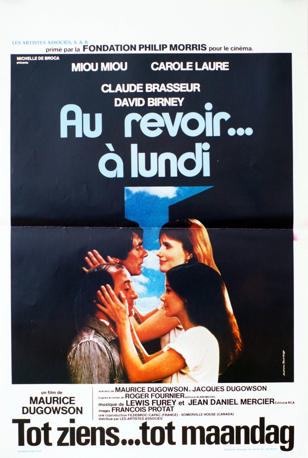 AU REVOIR...À LUNDI Poster (BELGE Version)