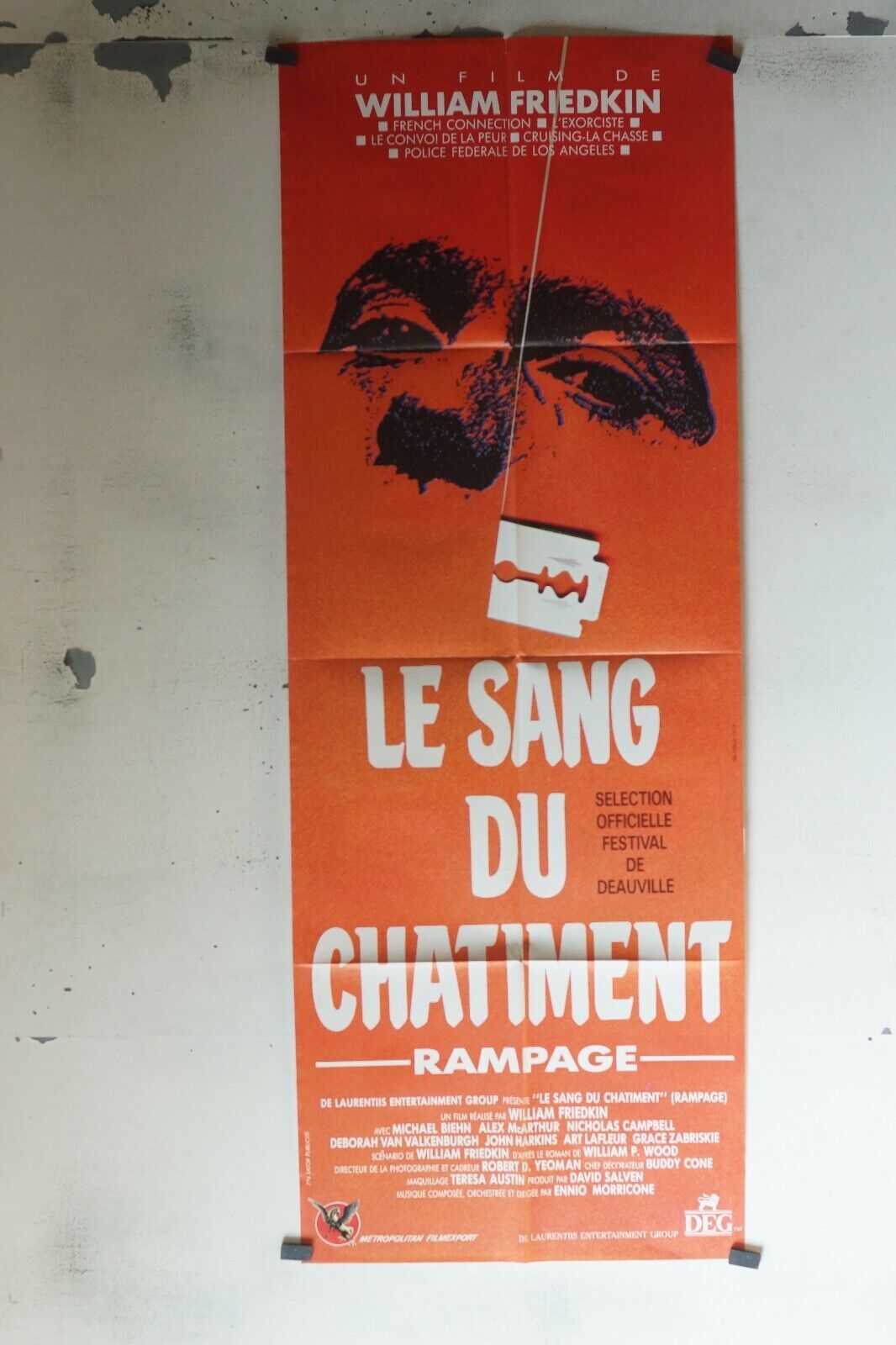 LE SANG DU CHATIMENT ORIGINAL 60x160 WILLIAM FRIEDKIN