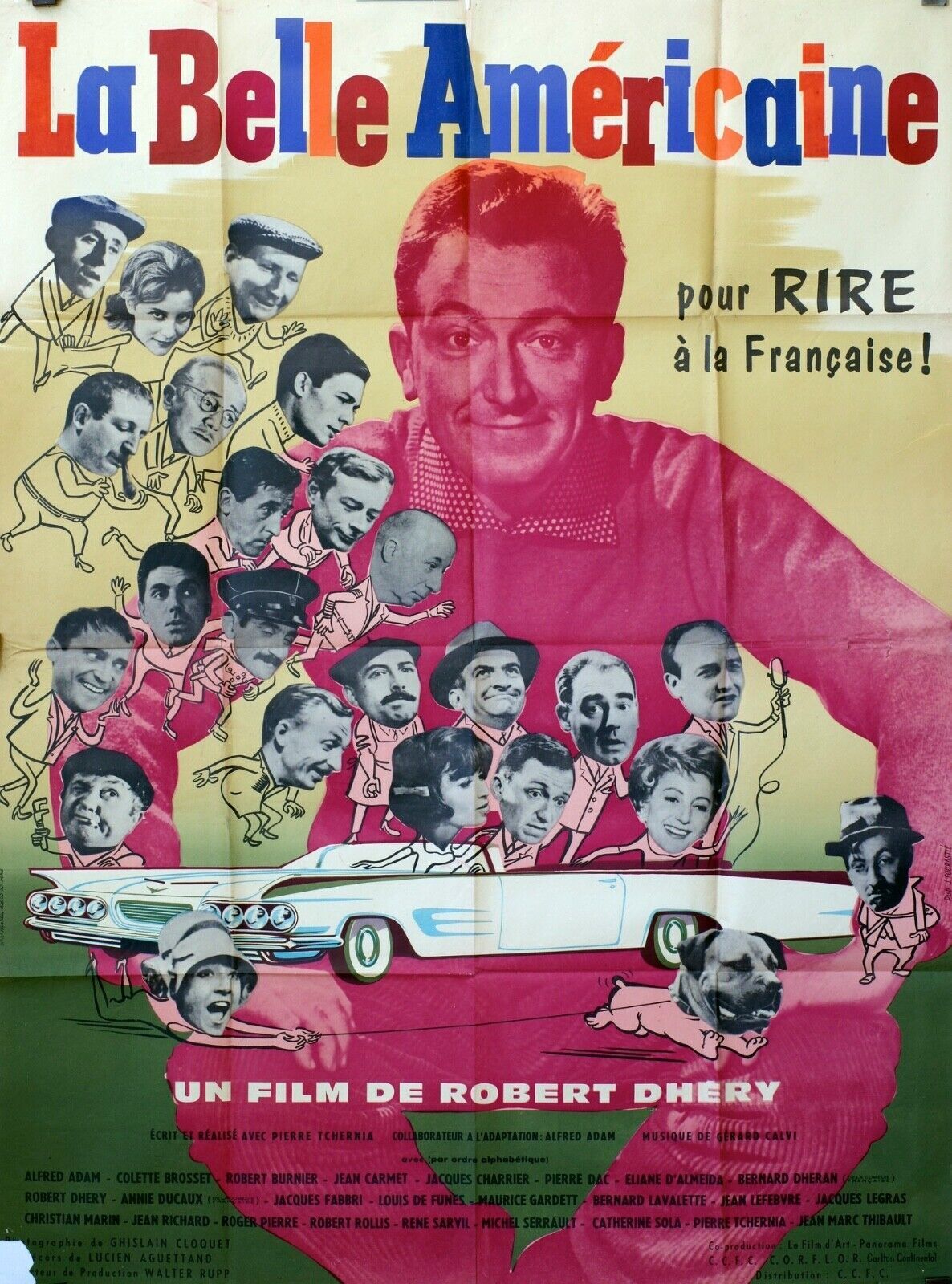 LA BELLE AMÉRICAINE MOVIE POSTER ORIGINAL 120x160 ROBERT DHÉRI