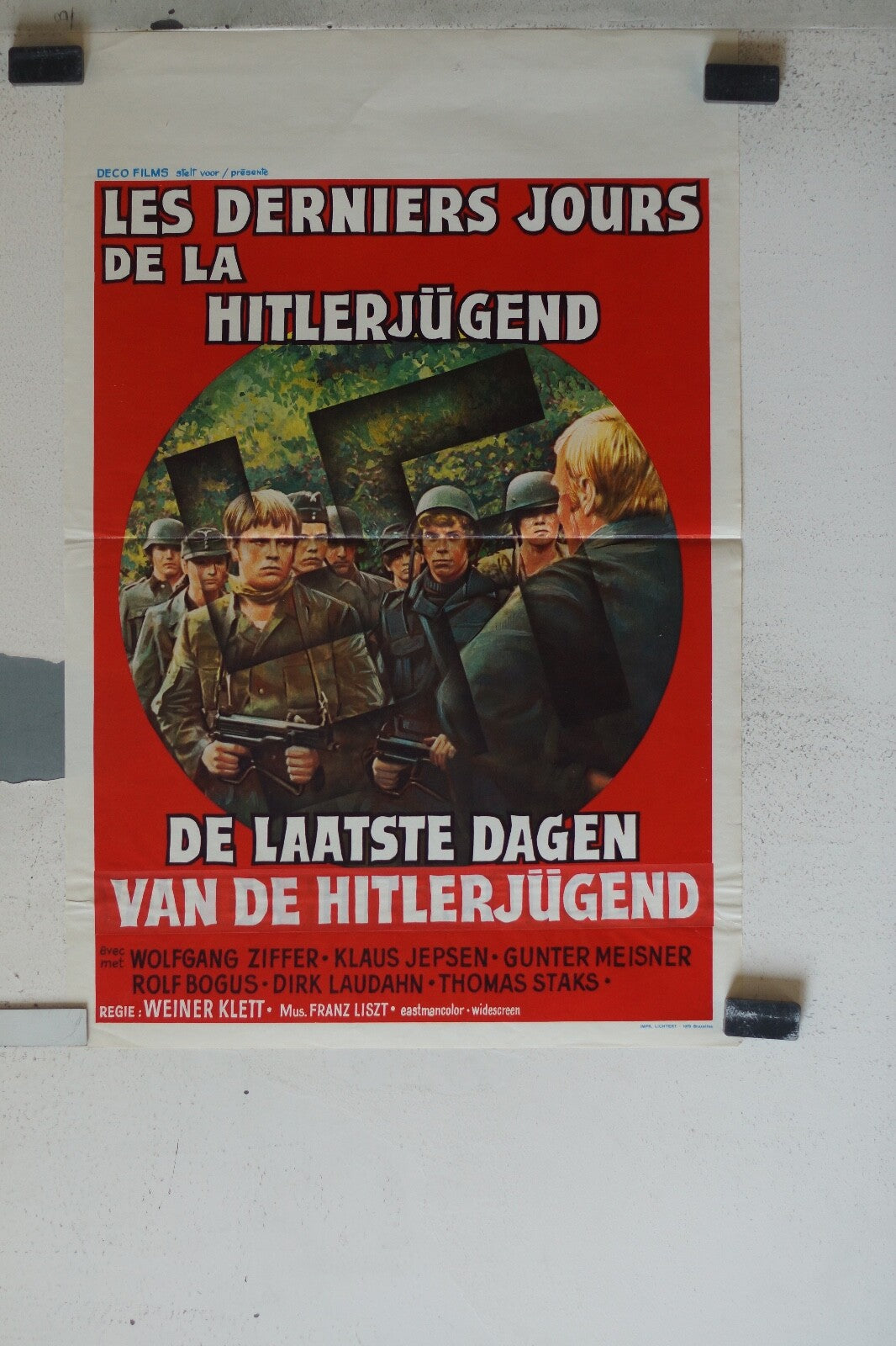 DERNIER JOURS DE LA HITLERJUGEND ORIGINAL MOVIE POSTER 36x55 Klaus Jepsen