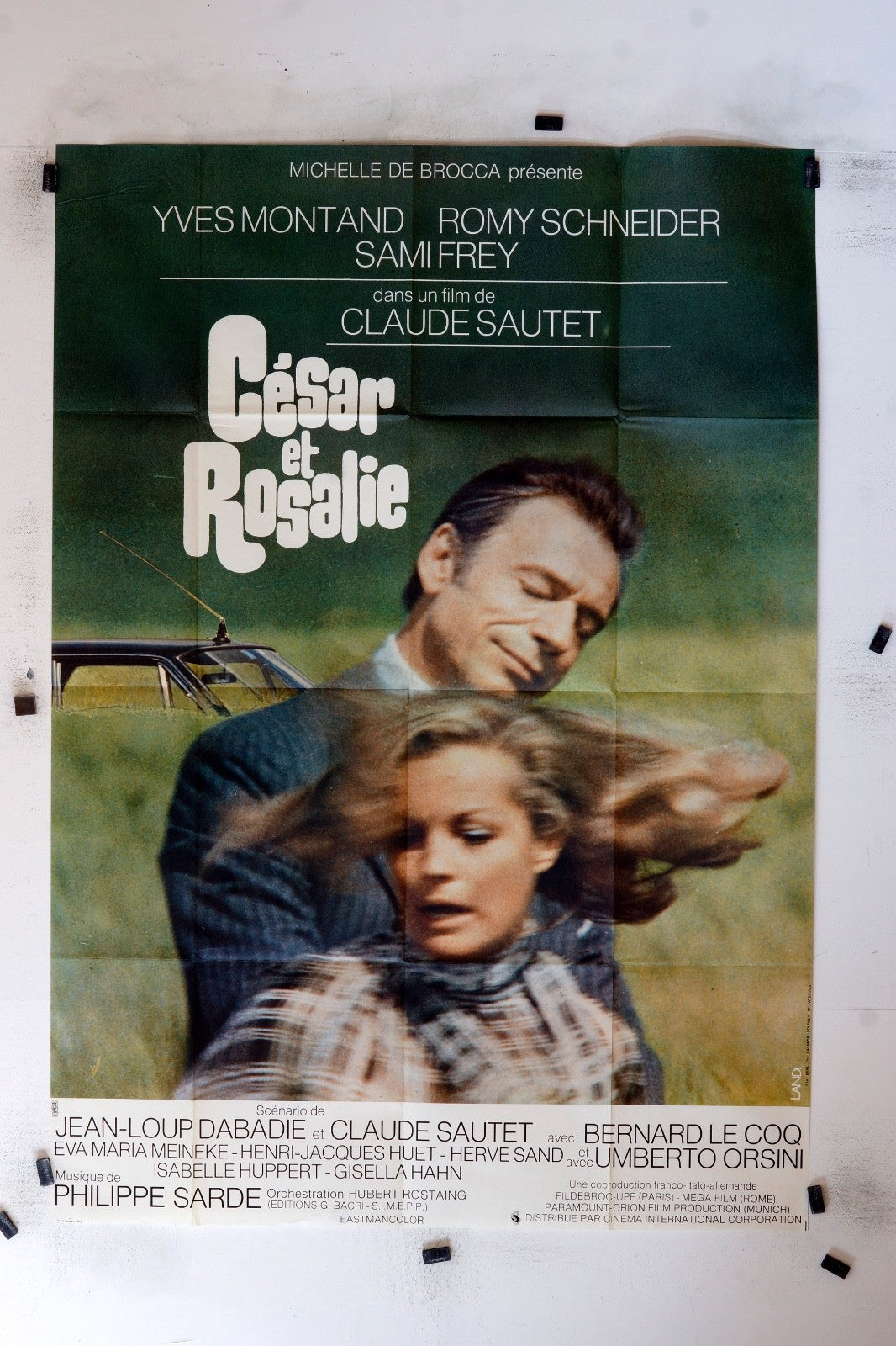 CÉSAR ET ROSALIE YVES MONTANT MOVIE POSTER ORIGINAL (120X160)