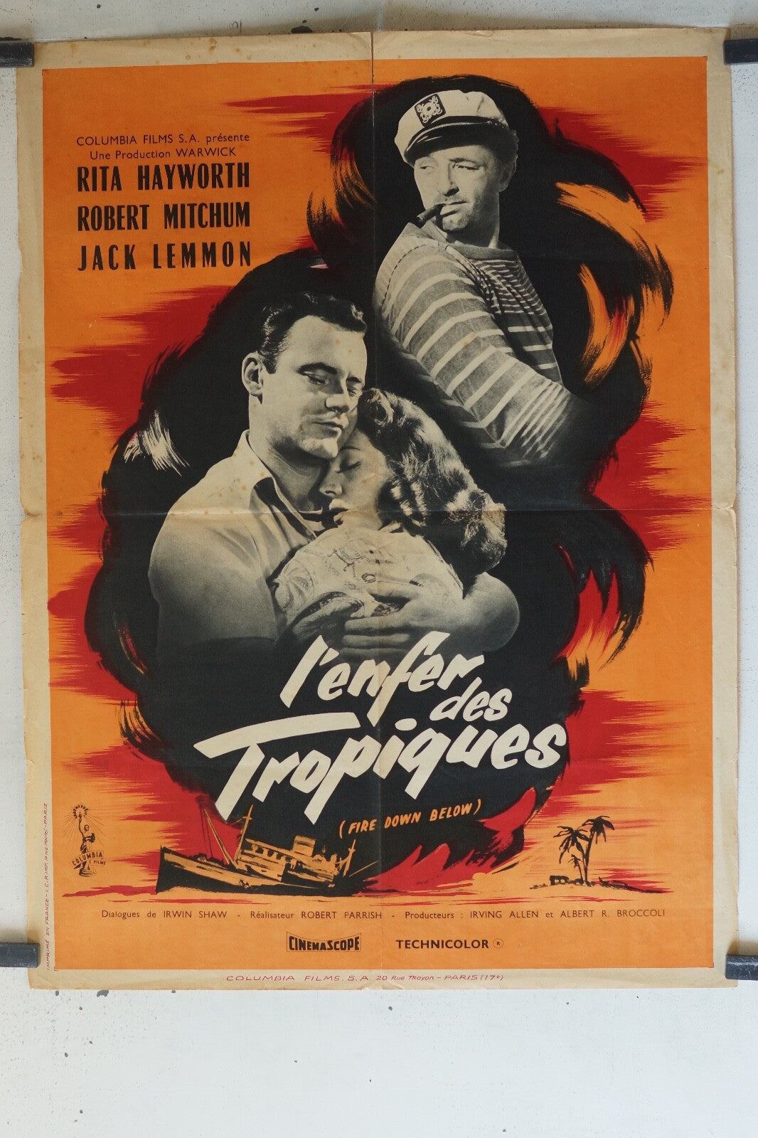 ENFER DES TROPIQUES (L’) MOVIE POSTER ORIGINAL (60X80) Rita Hayworth