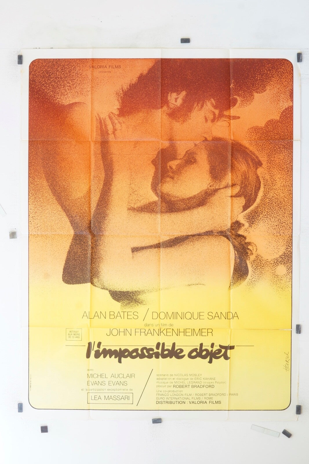L’IMPOSSIBLE OBJET ALAN BATES ORIGINAL MOVIE POSTER 120x160