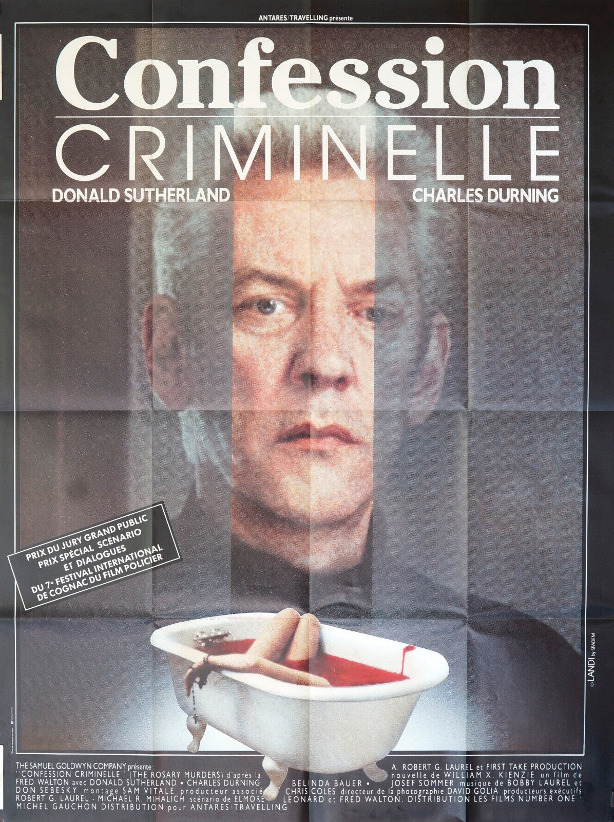 CONFESSION CRIMINELLE POSTER ORIGINAL 120x160 DONALD SUTHERLAND