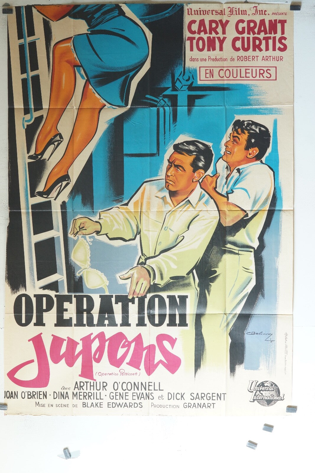 OPERATION JUPO MOVIE POSTER ORIGINAL 120x160 Cary Grant, Tony Curtis