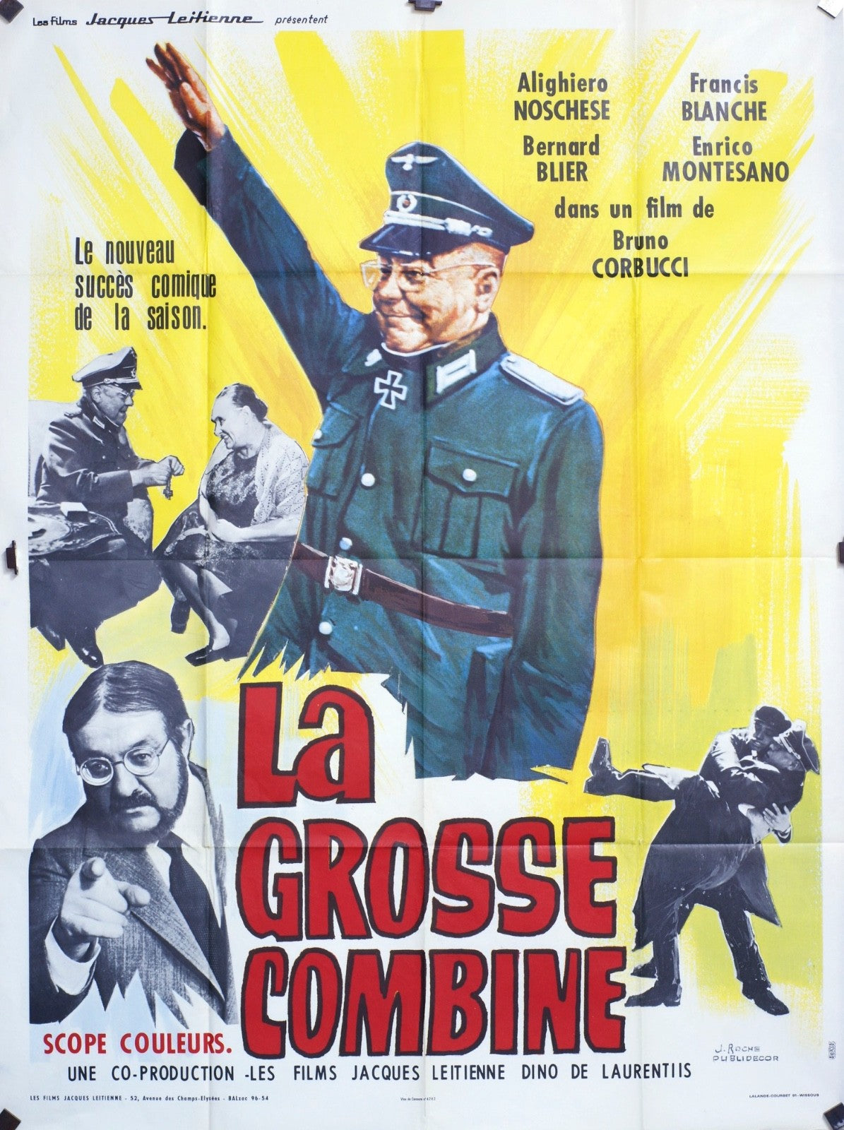 LA GROSSE COMBINE ALIGHIERO NOSCHESE ORIGINAL MOVIE POSTER 120x160