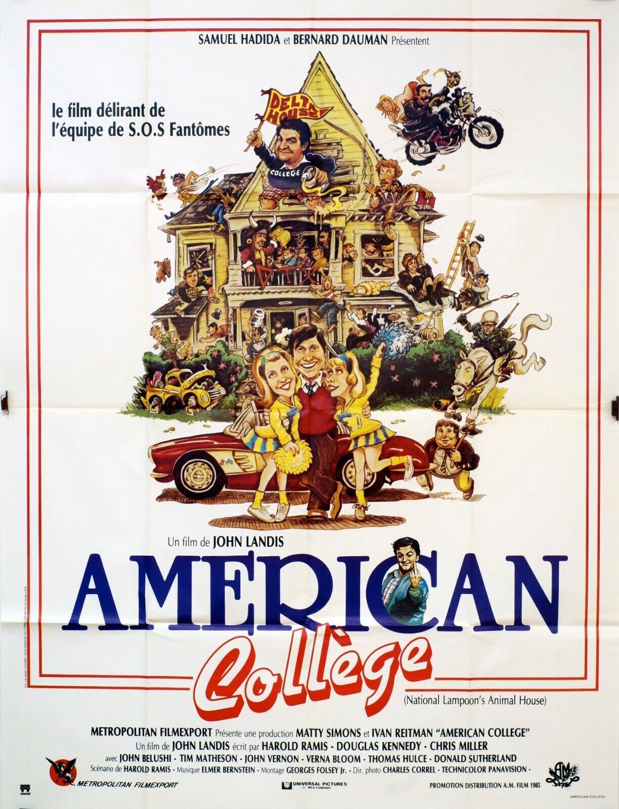 AMERICAN COLLEGE MOVIE POSTER ORIGINAL 120x160 JOHN BELUSHI