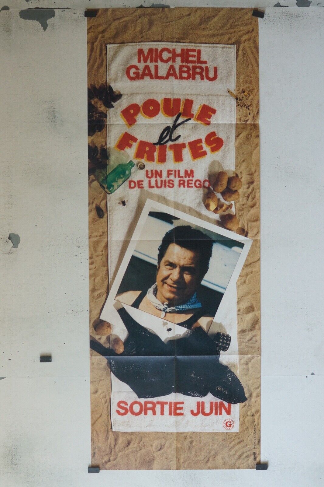 POULE ET FRITES MOVIE POSTER ORIGINAL 60x160 ANÉMONE