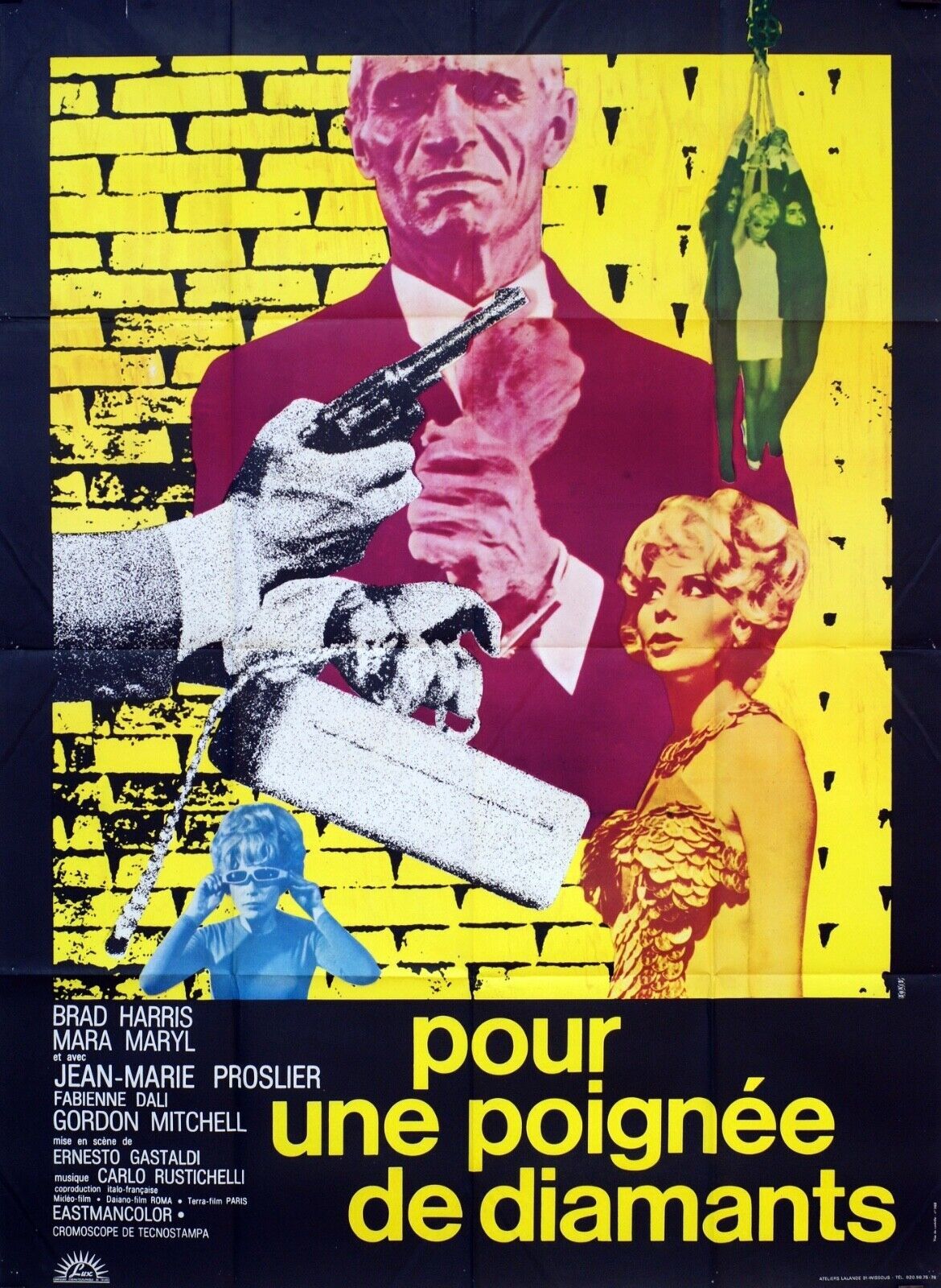 POUR UNE POIGNÉES D’OR MOVIE POSTER ORIGINAL (120X160) ANTHONY FREEMAN