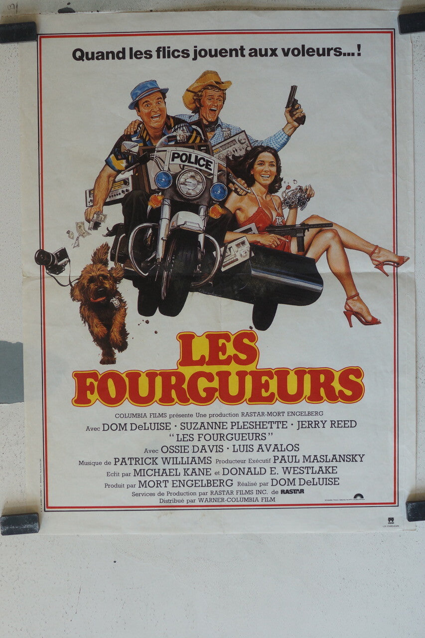 FOURGUEURS (LES) MOVIE POSTER ORIGINAL 54x40 Suzanne Pleshette , Jerry Reed