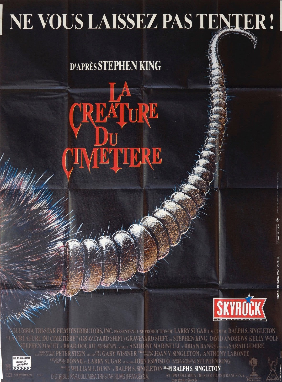LA CREATURE DU CIMETIERE STEPHEN KING ORIGINAL POSTER ORIGINAL 120x160