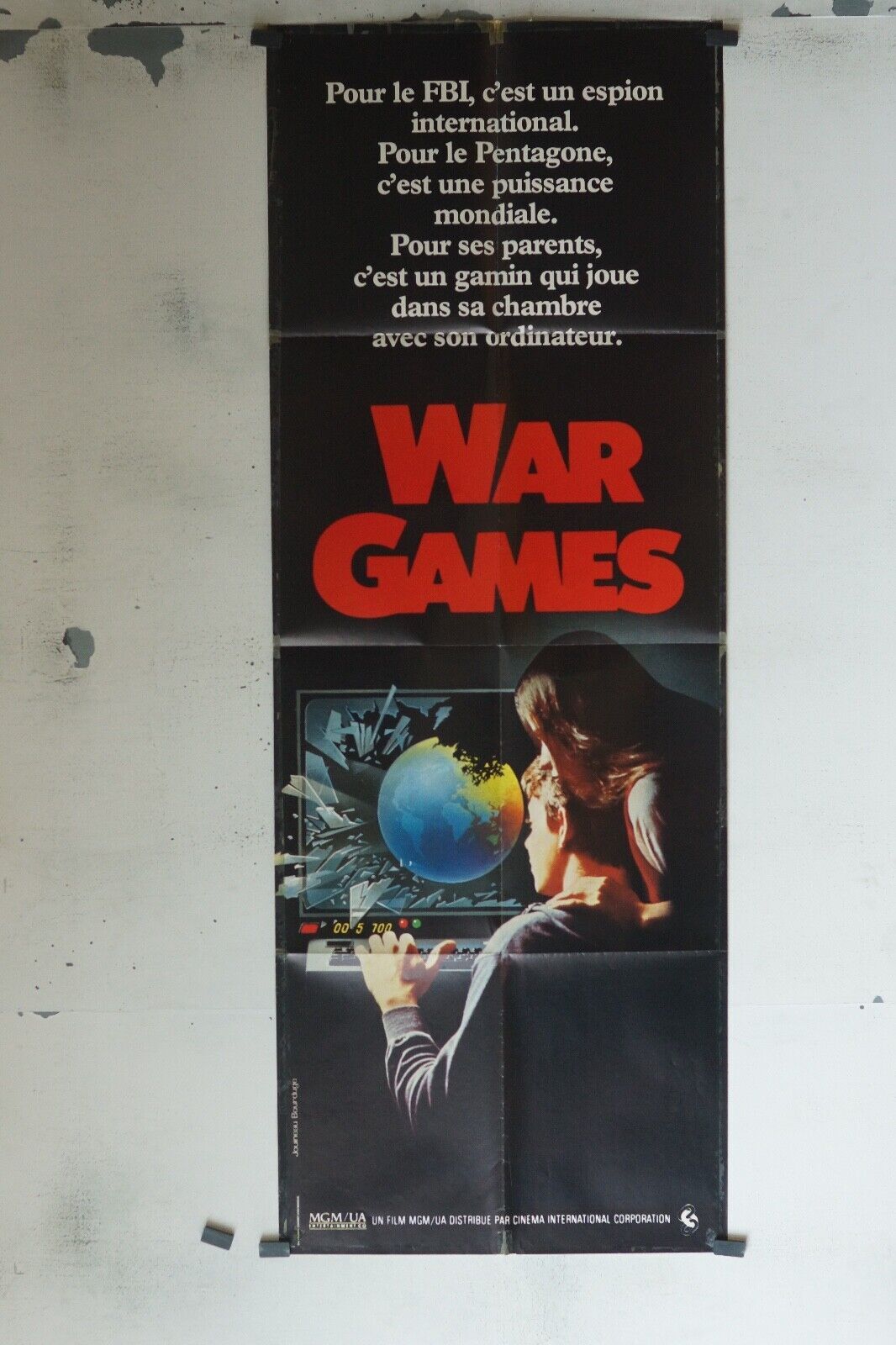 WAR GAMES POSTER ORIGINAL 60x160