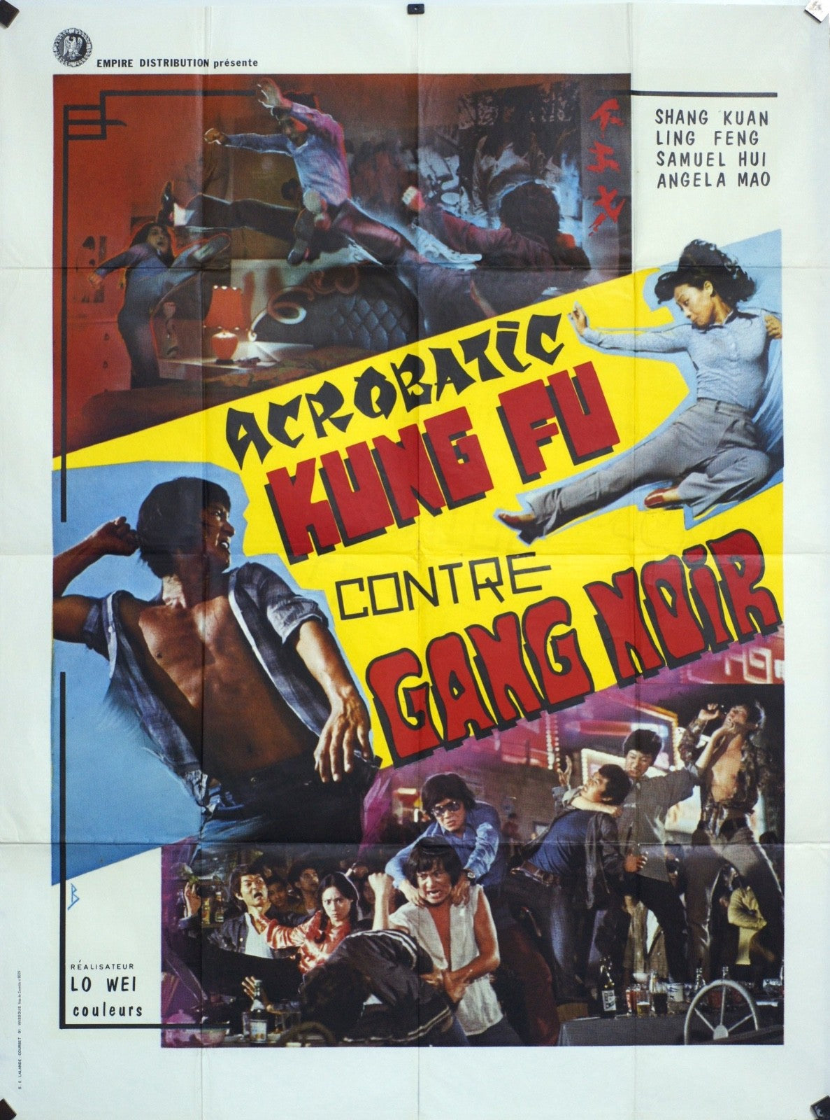 KUNG FU CONTRE GANG NOIR SHANG KUAN POSTER ORIGINAL 120x160