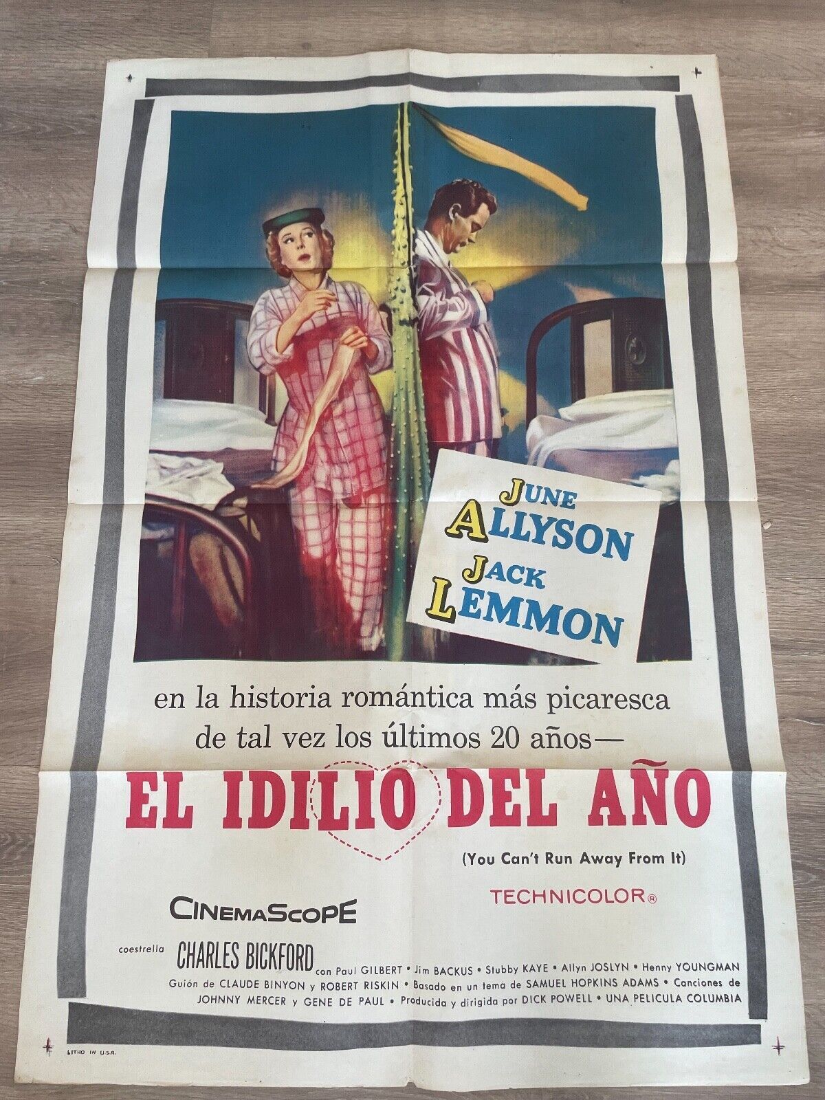 EL IDILIO DEL ANO MOVIE POSTER ORIGINAL VINTAGE (70X100) JUNE ALLYSON