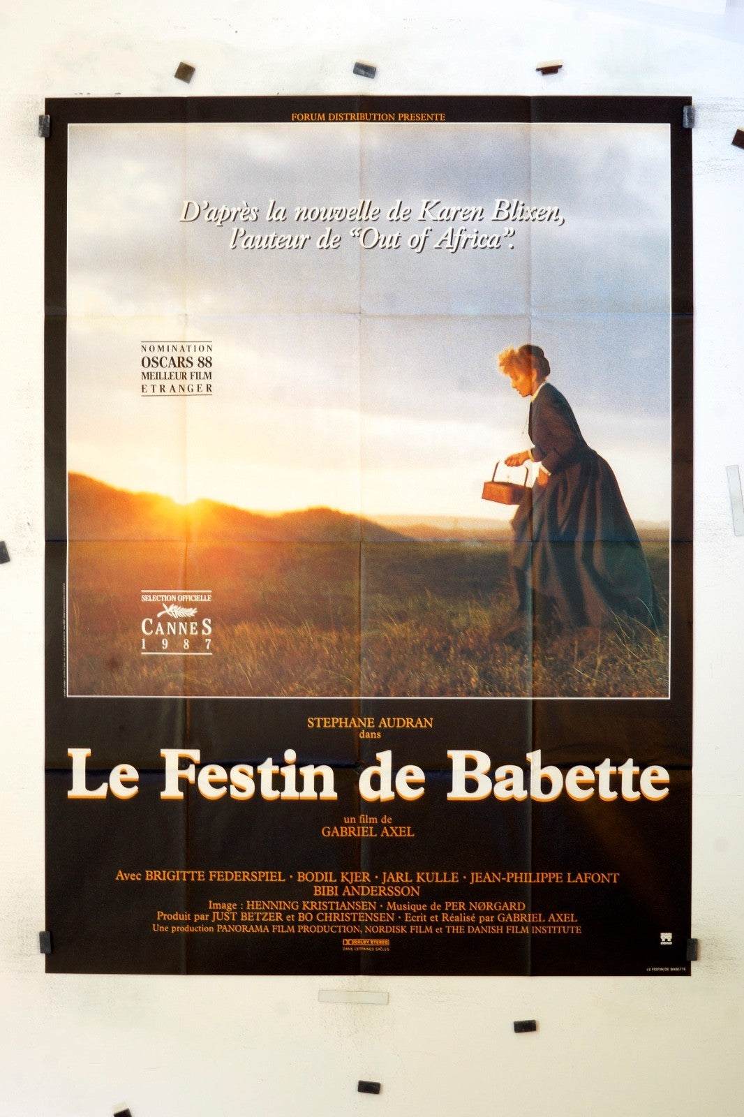 LE FESTIN DE BABETTE BRIGITTE FEDERSPIEL MOVIE POSTER ORIGINAL (120X160)