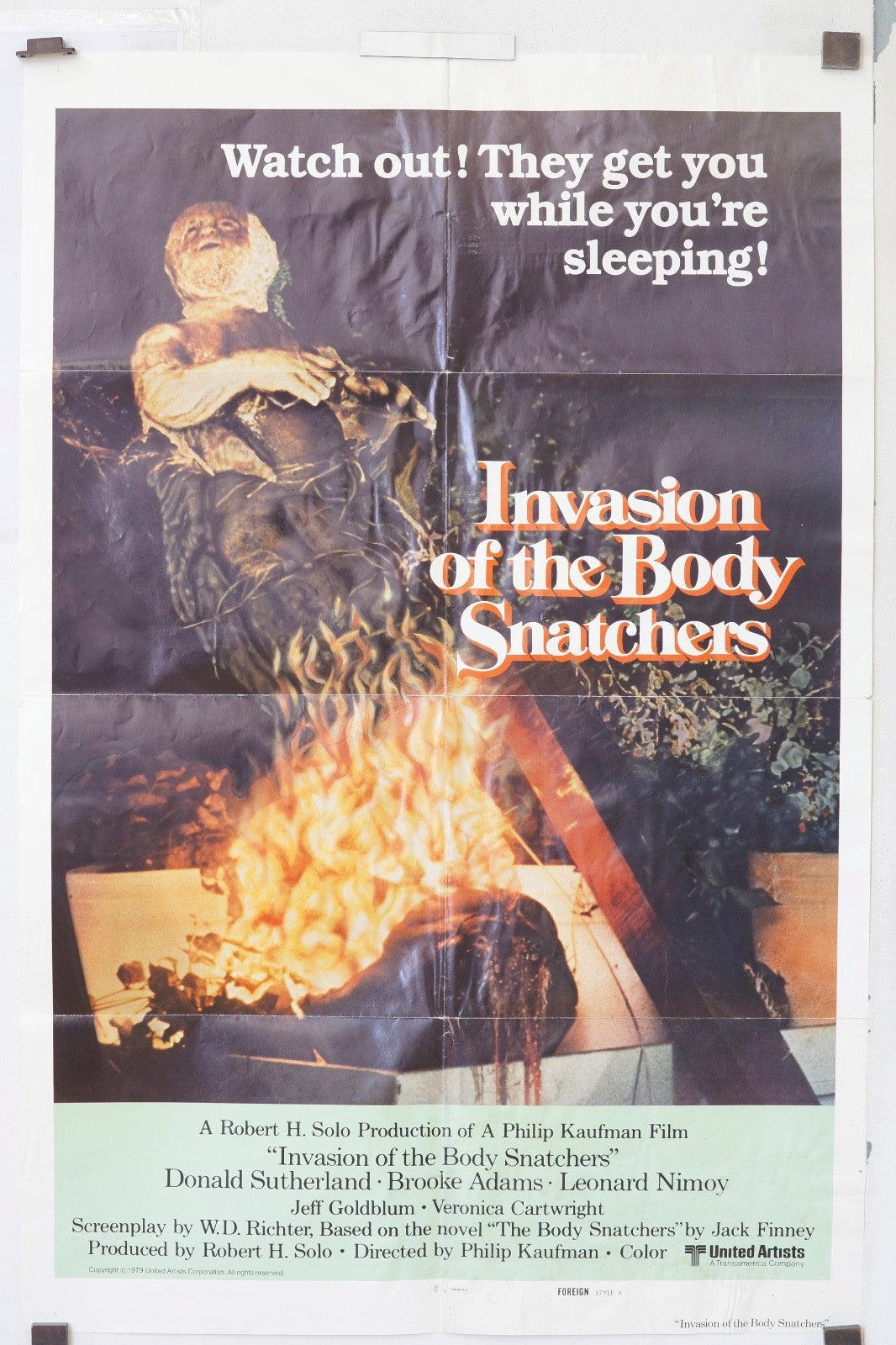 INVASION OF THE BODY SNATCHERS movie poster ORIGINAL 120x160