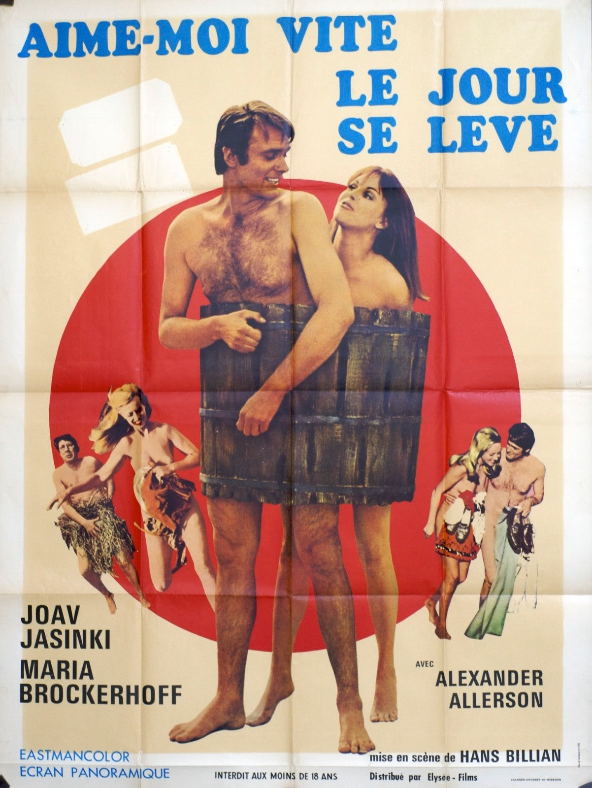 AIME-MOI VITE LE JOUR SE LÈVE JOAV JASINKI POSTER ORIGINAL 120x160