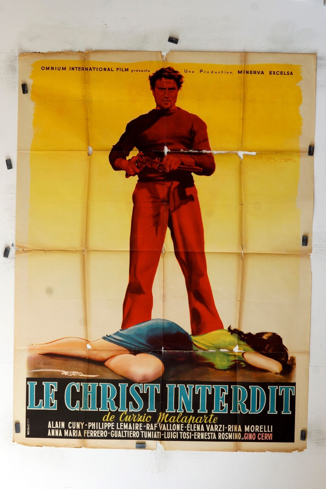 LE CHRIST INTERDIT ALAIN CUNY MOVIE POSTER ORIGINAL (120x160)