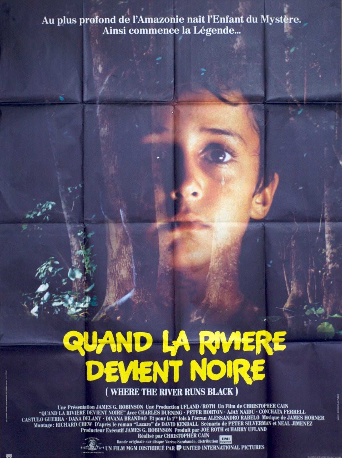 QUAND LA RIVIÈRE DEVIENT NOIRE MOVIE POSTER 120X160 DURNING/CAIN