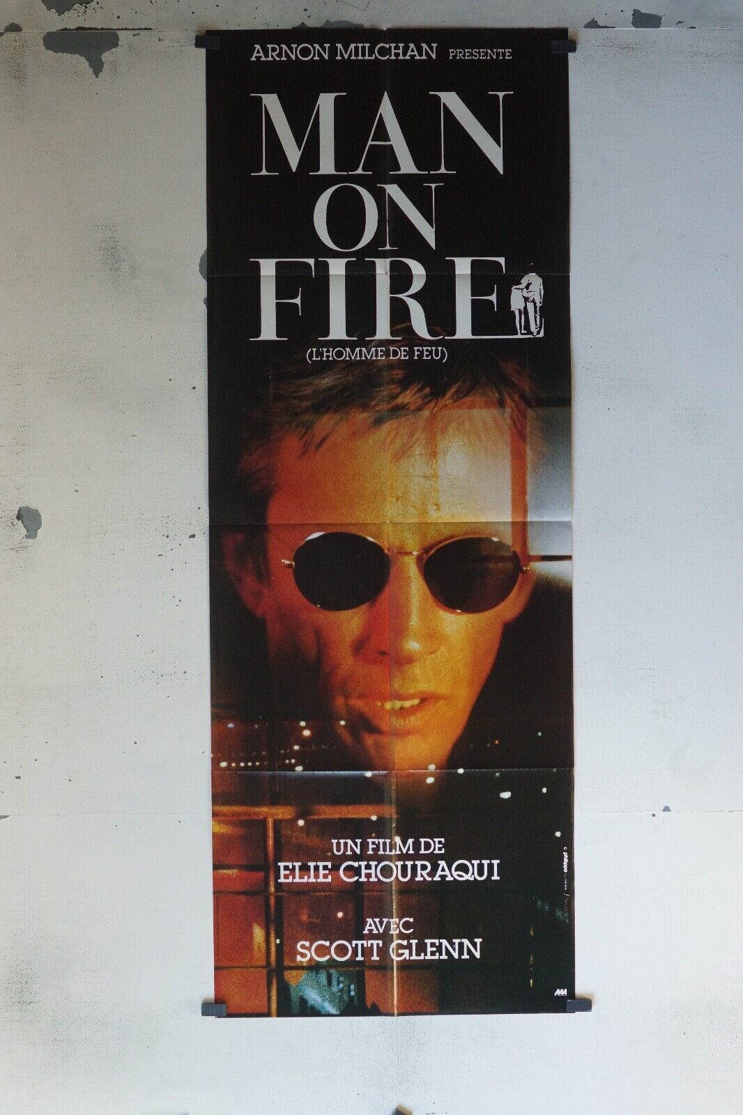 MAN ON FIRE MOVIE POSTER ORIGINAL 60x160 ARNON MILCHAN