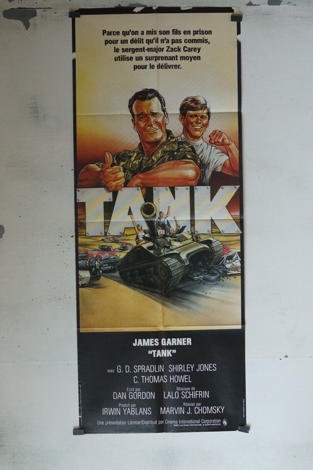TANK MOVIE POSTER ORIGINAL 60x160 JAMES GARNER