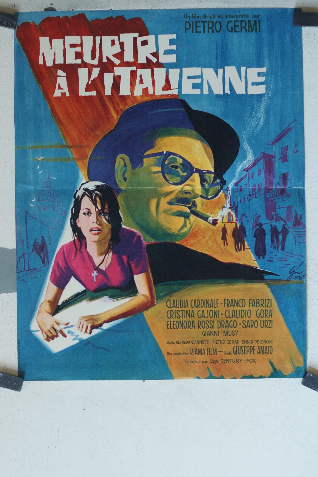 MEURTRE A L’ITALIENNE MOVIE POSTER ORIGINAL 40x60 Pietro Germi