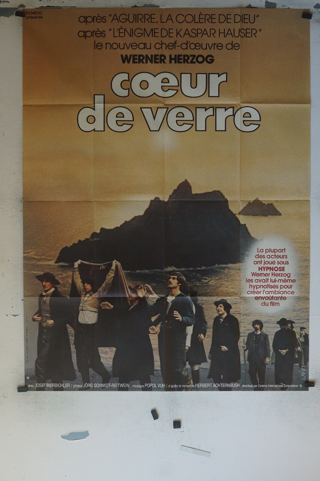 CŒUR DE VERRE MOVIE POSTER ORIGINAL 120x160 WERNER HERZOG
