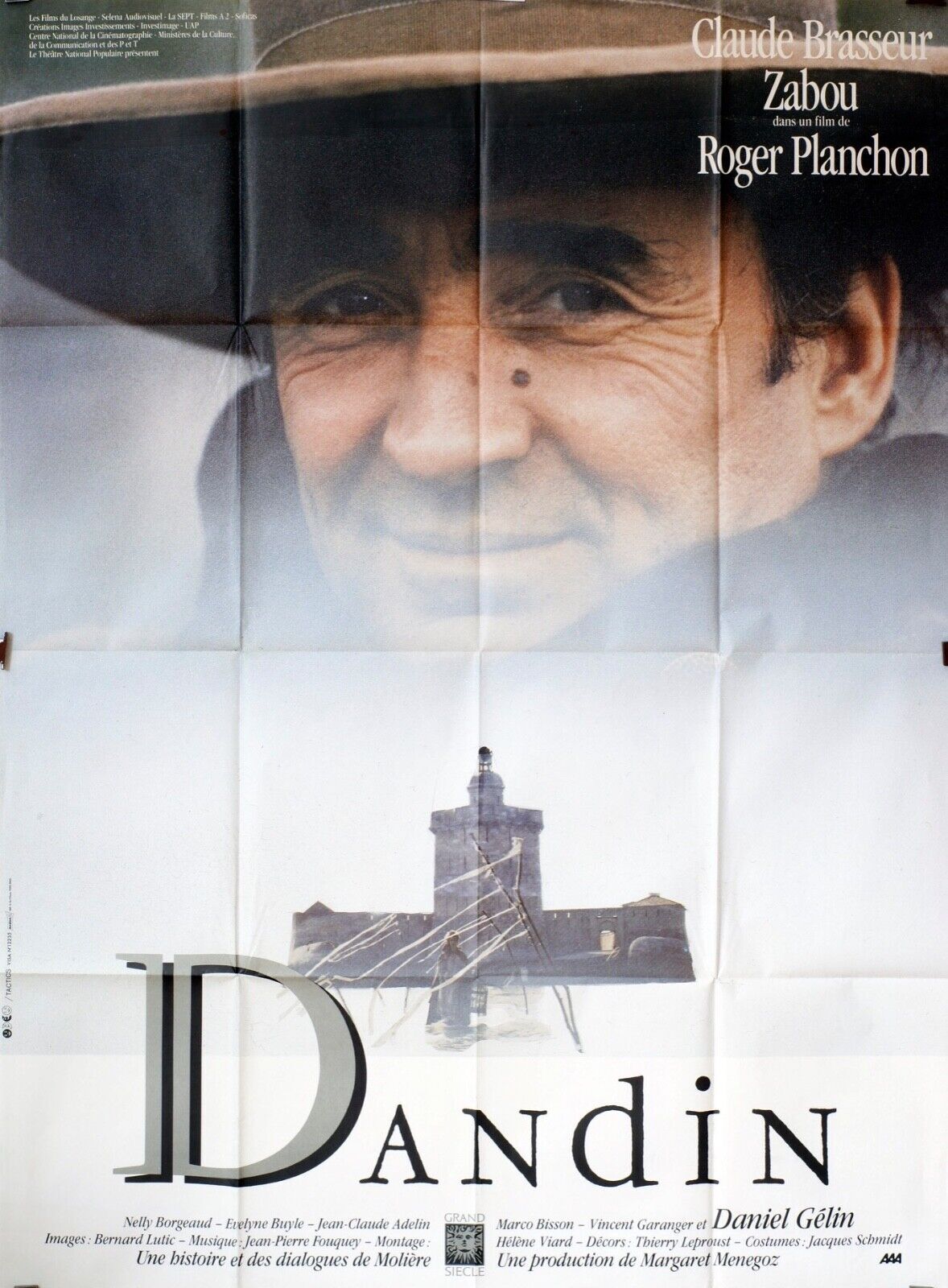DANDIN MOVIE POSTER ORIGINAL 120x160 CHARLES BRASSEUR