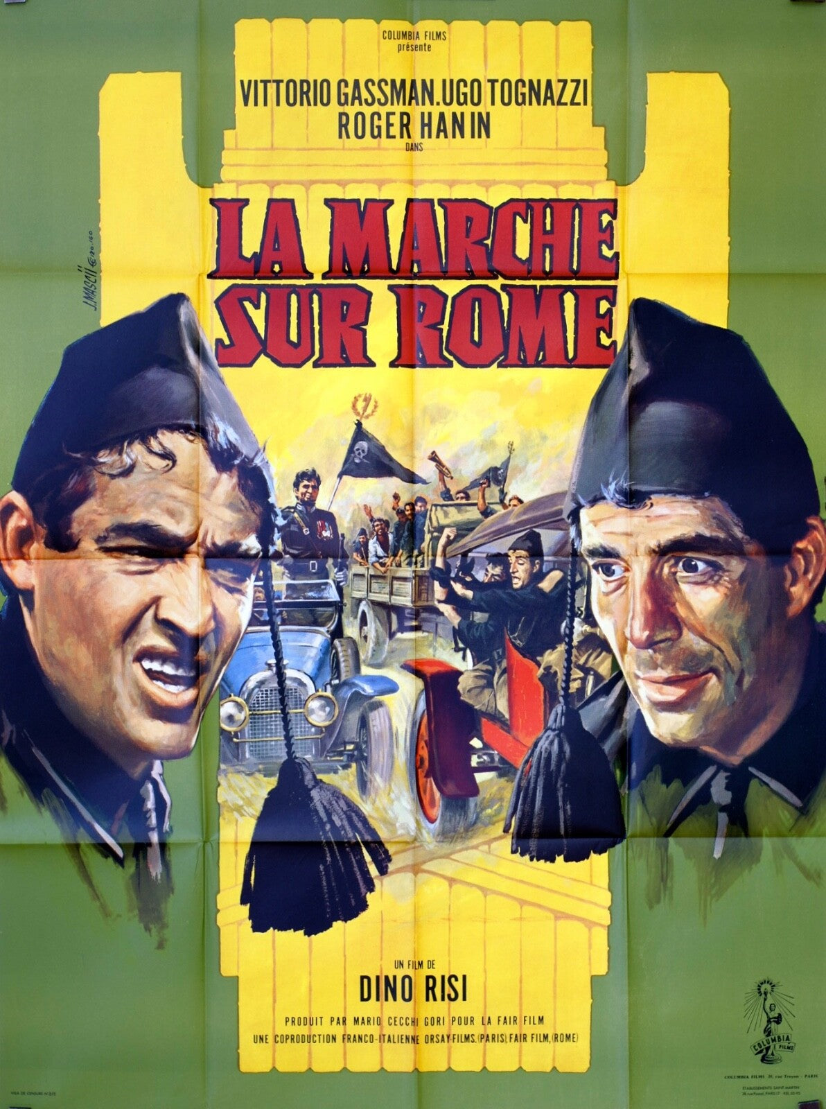 LA MARCHE SUR ROME MOVIE POSTER ORIGINAL 120x160 DONALD SUTHERLAND
