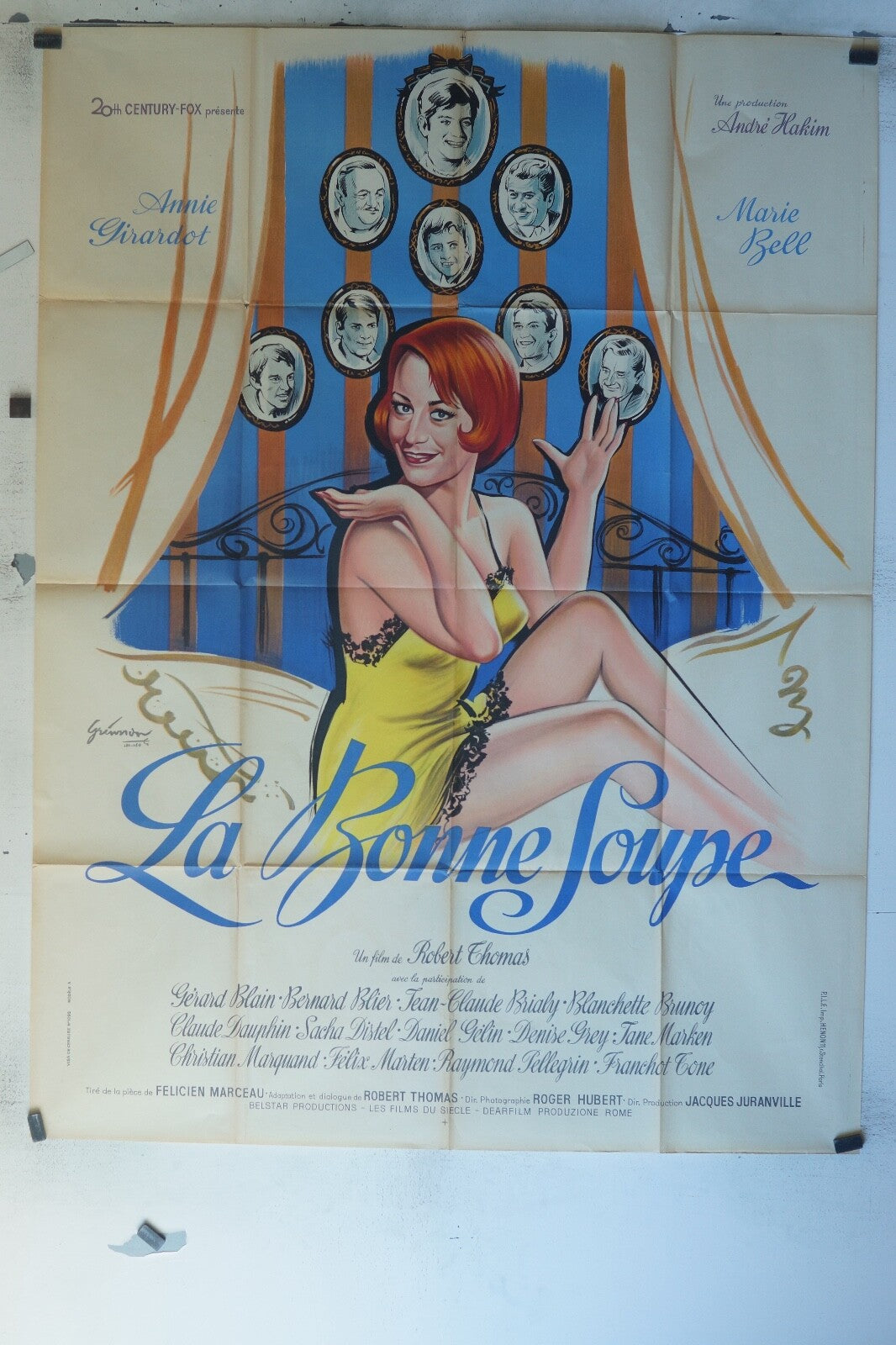 LA BONNE SOUPE (1963) ORIGINAL MOVIE POSTER 120x160 ANNIE GIRARDOT, MARIE BELL