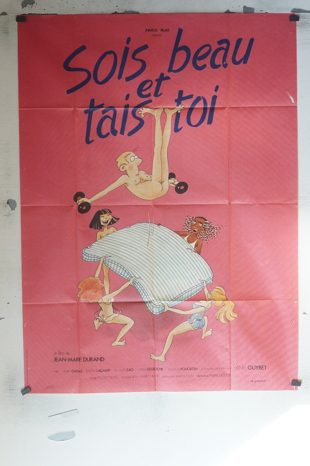 SOIS BEAU ET TAIS TOI MOVIE POSTER ORIGINAL 120x160 JEAN-MARIE DURAND