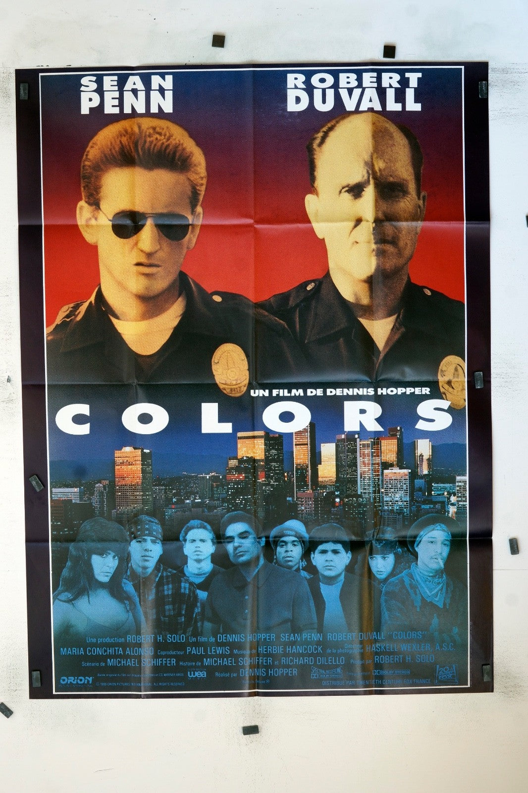 COLORS SEAN PENN ORIGINAL MOVIE POSTER 120x160