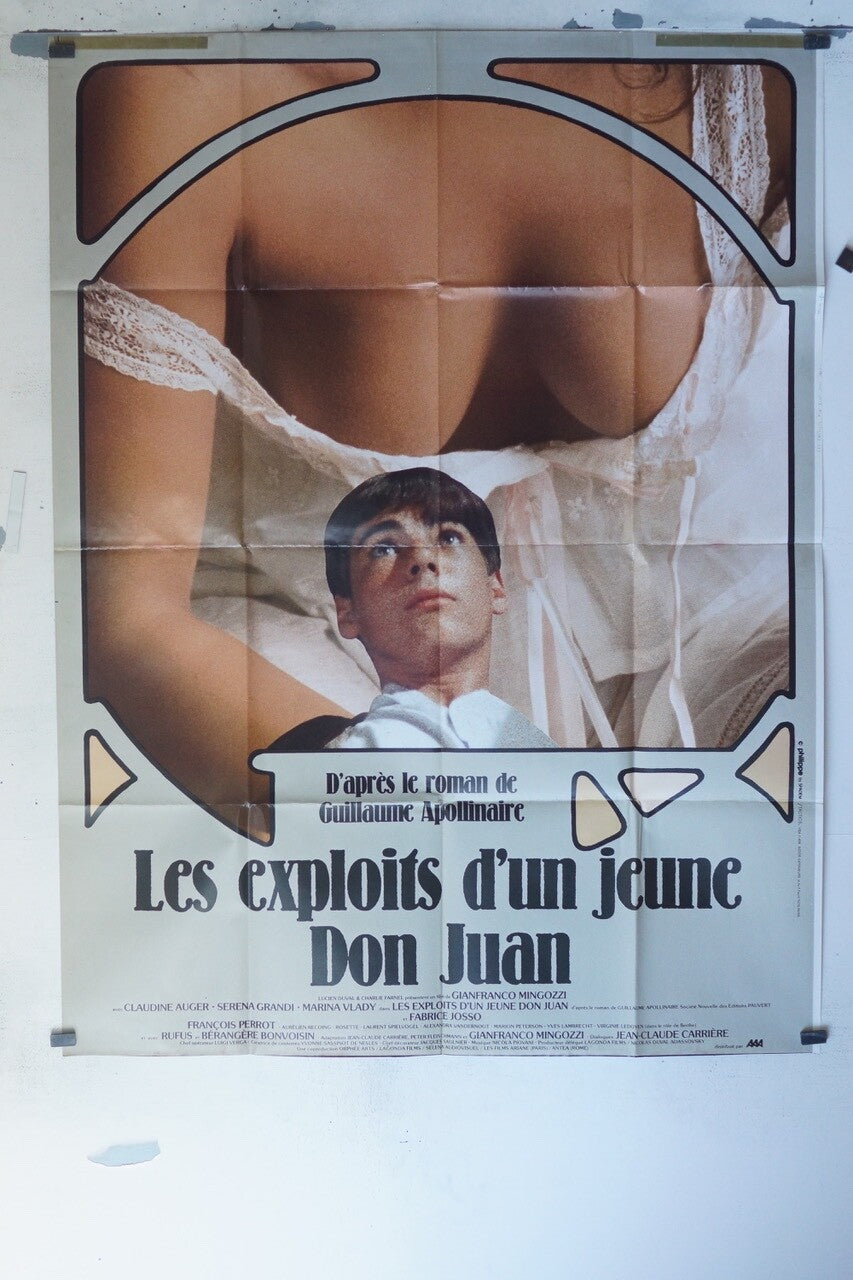 LES EXPLOITS DE DON JUAN MOVIE POSTER ORIGINAL 120x160 CLAUDINE AUGER