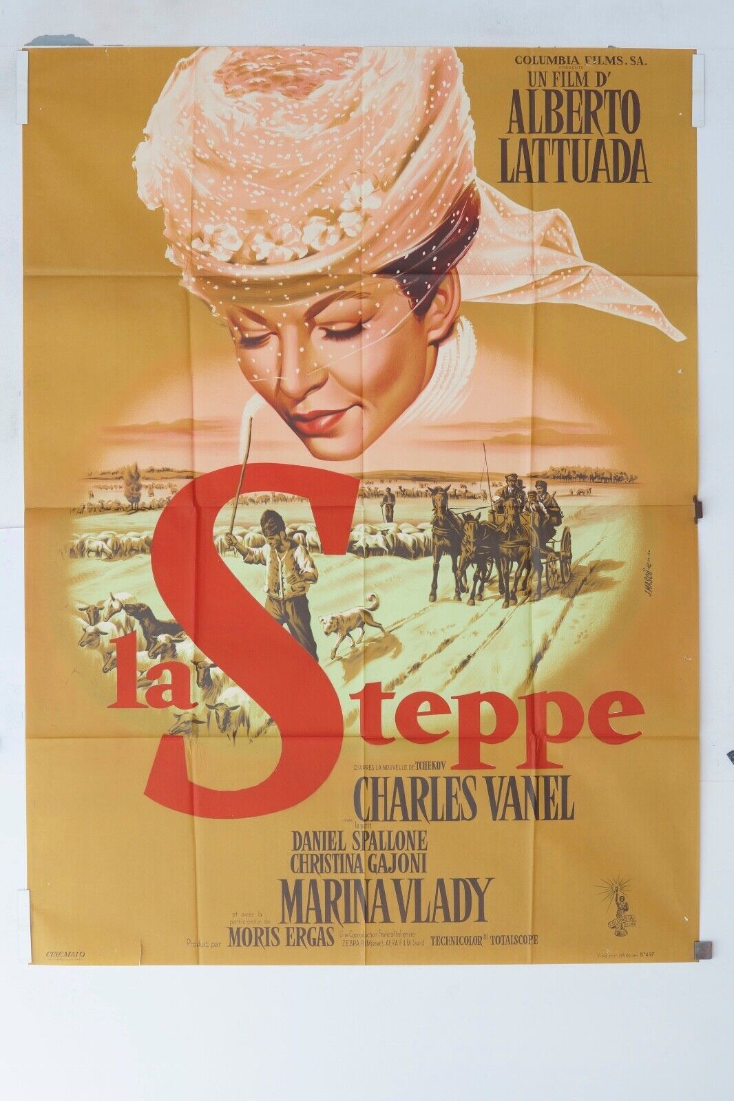LA STEPPE MOVIE POSTER ORIGINAL 120x160 JACQUELINE POREL