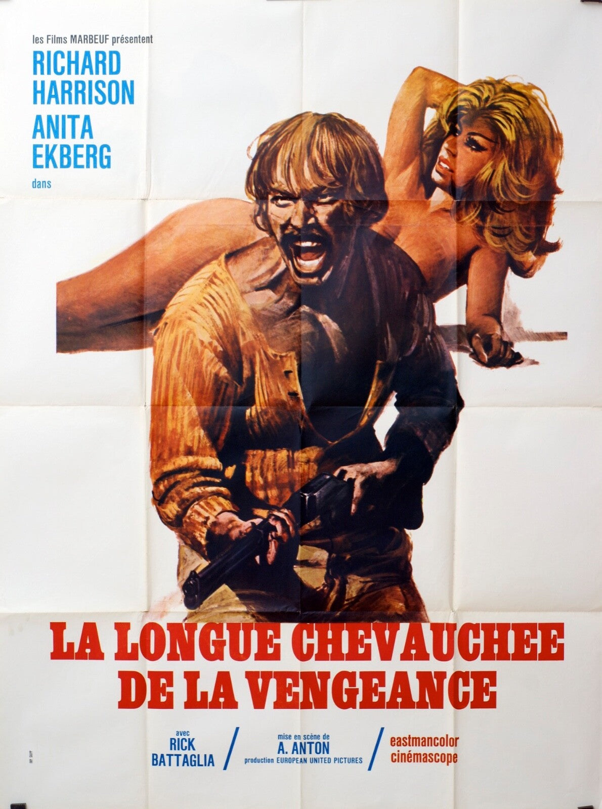 LA LONGUE CHEVAUCHÉE DE LA VENGEANCE MOVIE POSTER ORIGINAL 120x160 HARRISON