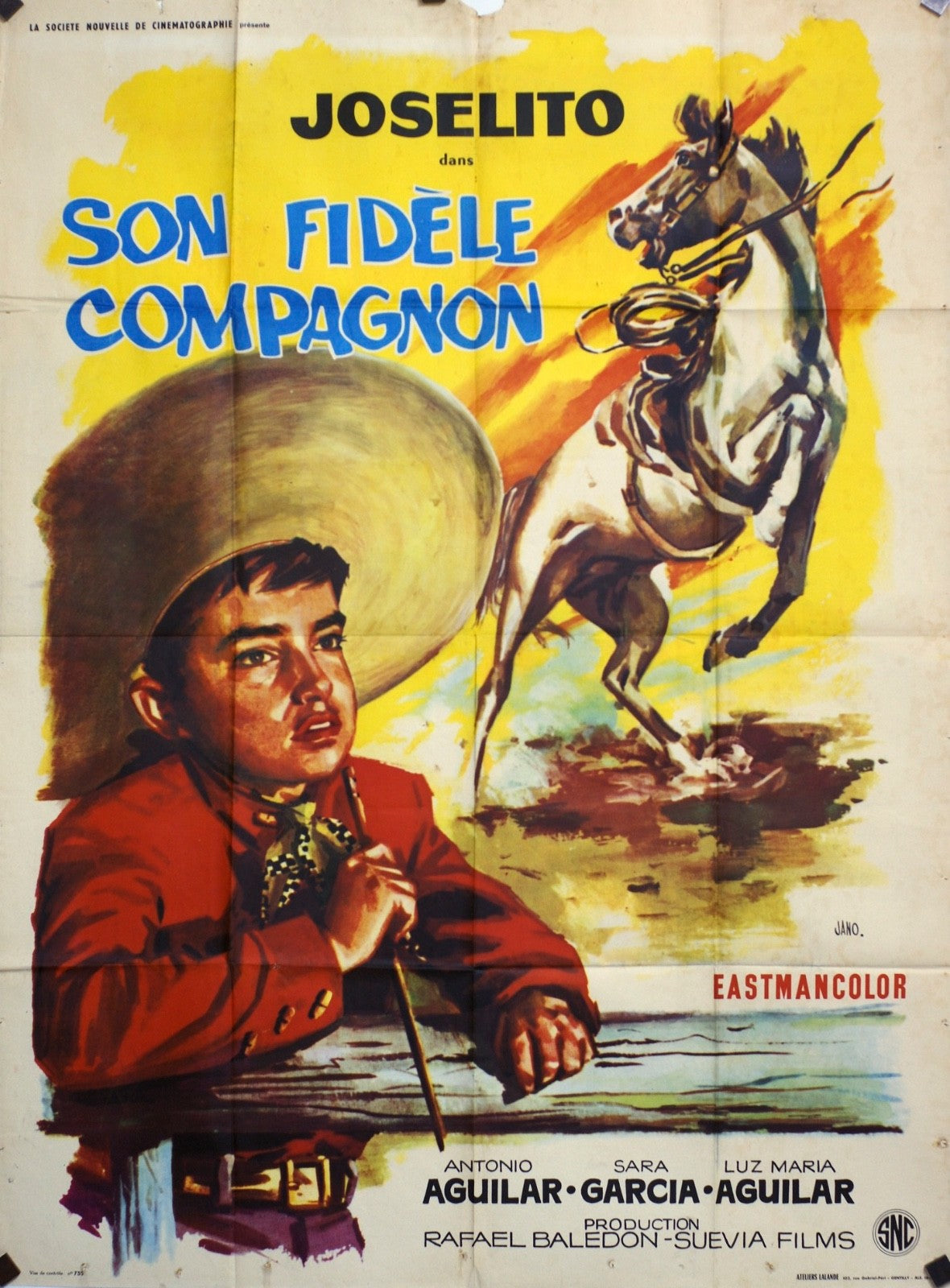 SON FIDÈLE COMPAGNON JOSELITO MOVIE POSTER ORIGINAL 120x160