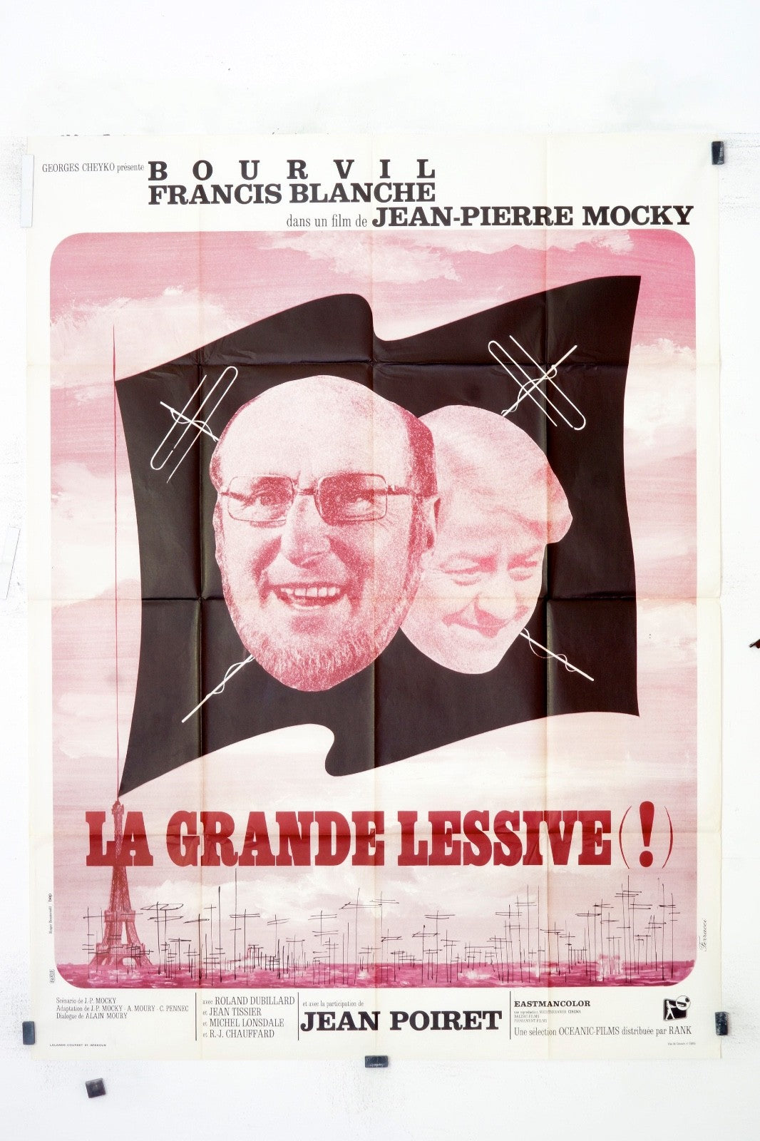 LA GRANDE LESSIVE BOURVIL MOVIE POSTER ORIGINAL (120x160)