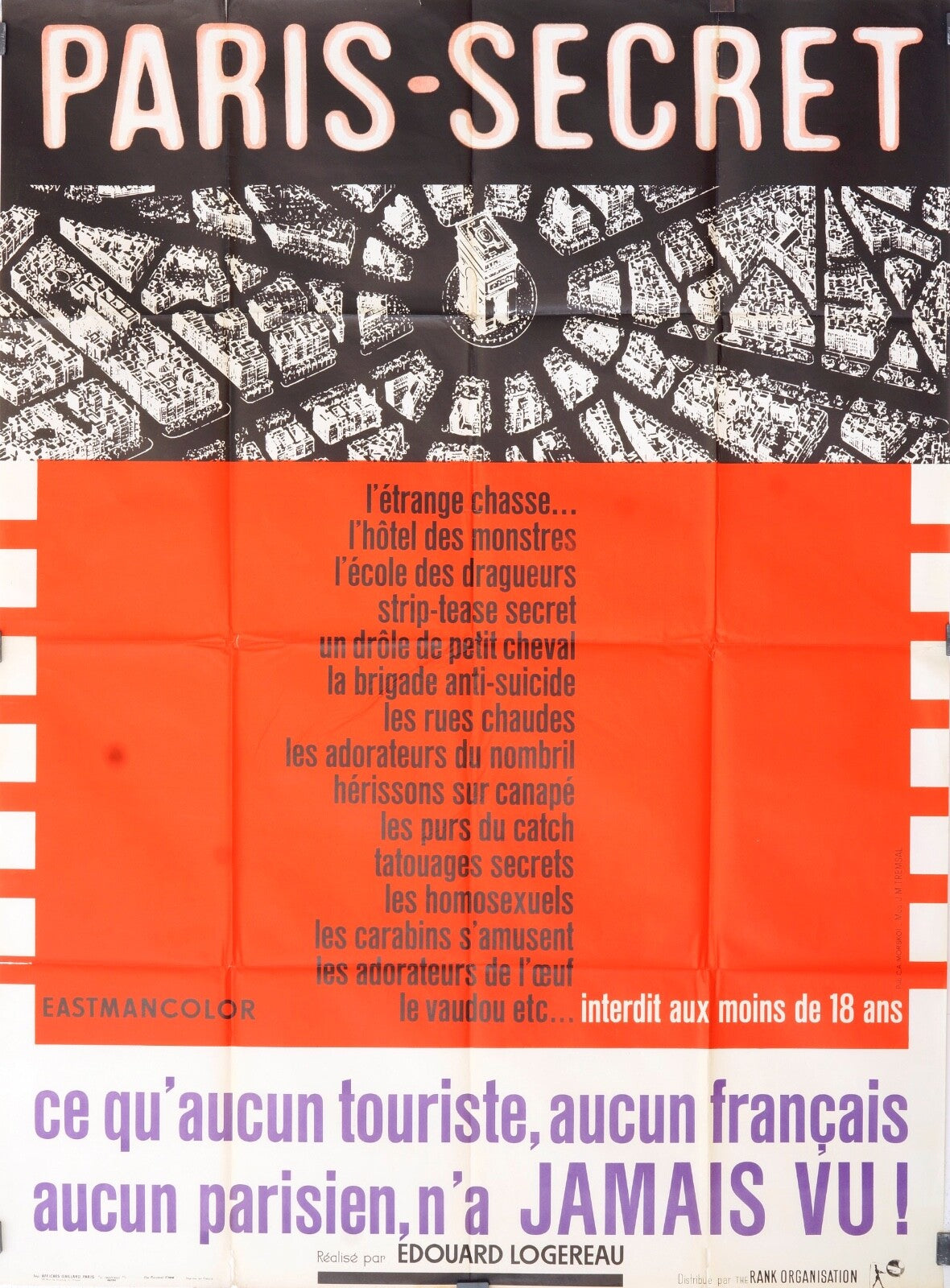 PARIS-SECRET MOVIE POSTER ORIGINAL (120X160)