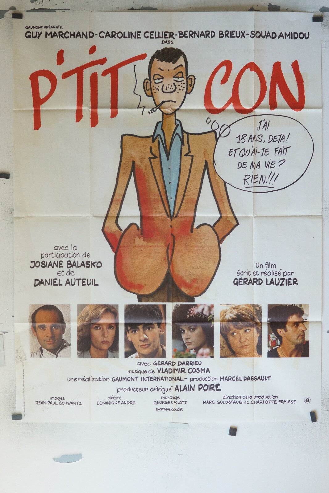 LE P’TIT CON Original Movie Poster 120X160 GUY MARCHAND