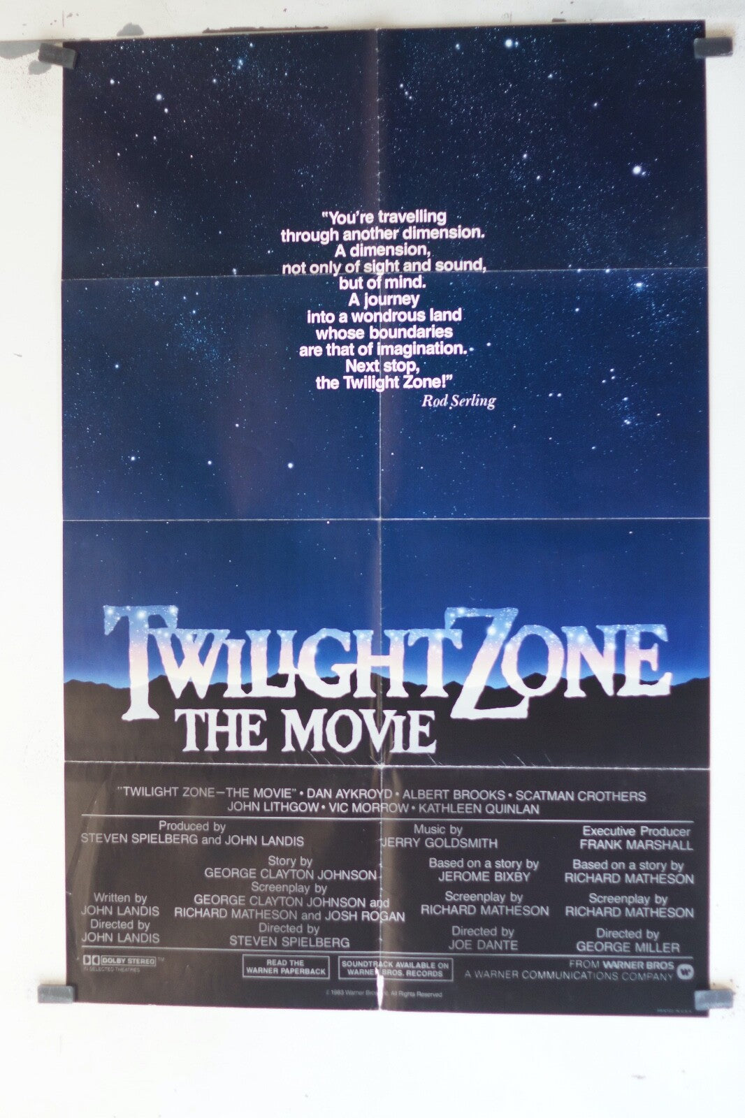 TWILIGHT ZONE THE MOVIE (70X100) ORIGINAL MOVIE POSTER DAN AYKROYD -ALBERT