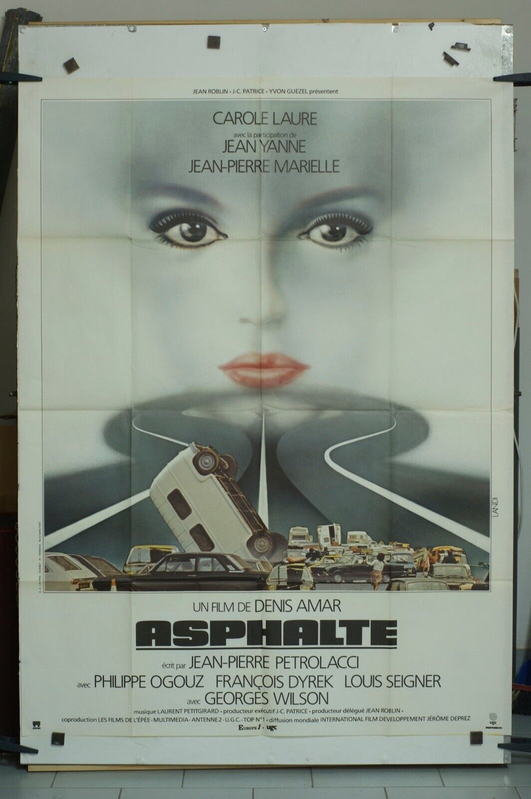 ASPHALTE ORIGINAL MOVIE POSTER 120x160 PHILIPPE OGOUZ