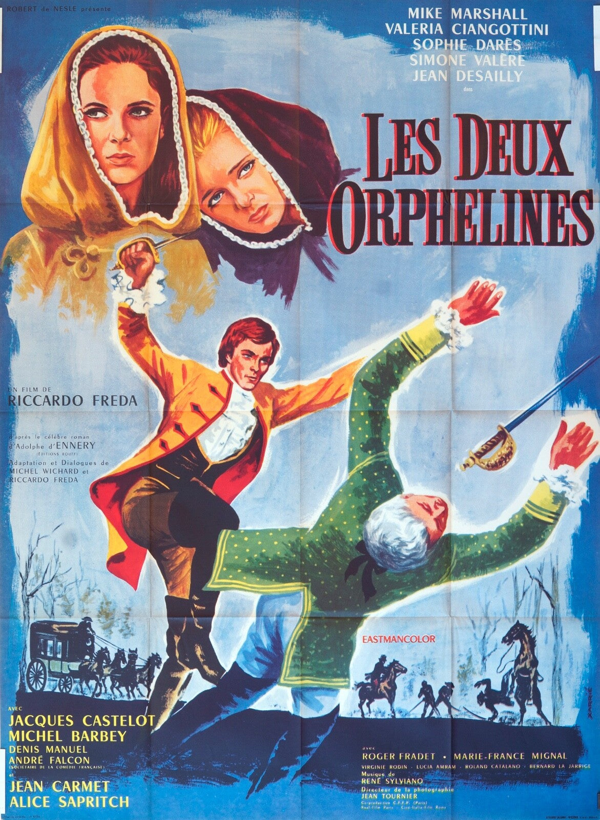 LES DEUX ORPHELINES , MIKE MARSHALL, MOVIE POSTER ORIGINAL 120x160