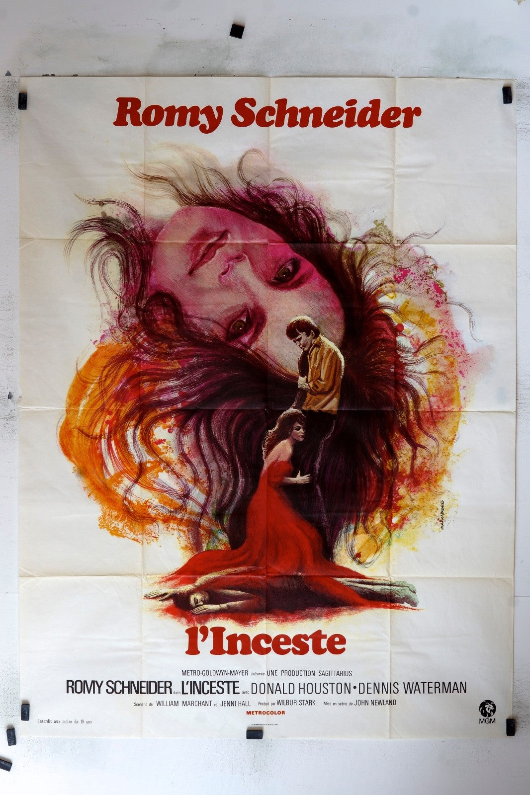 L’INCESTE ROMY SCHNEIDER MOVIE POSTER ORIGINAL 120x160