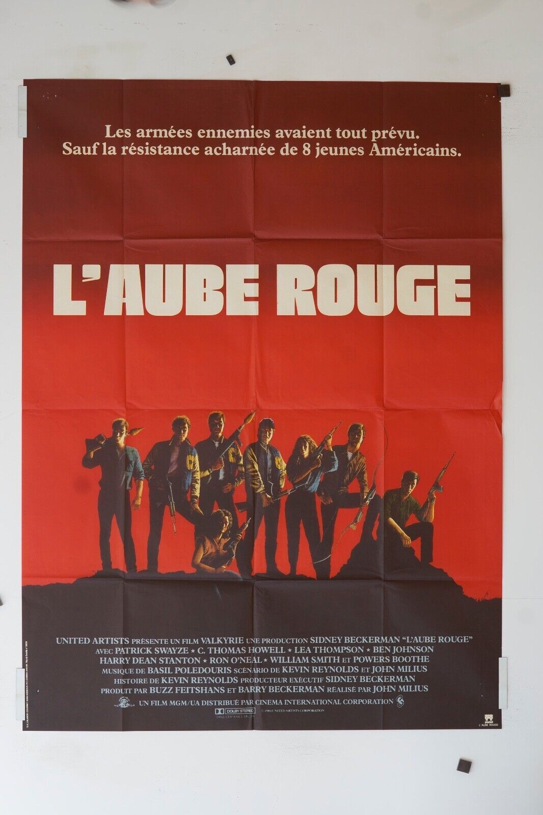 L’AUBE ROUGE POSTER (120X160) PATRICK SWAYZE