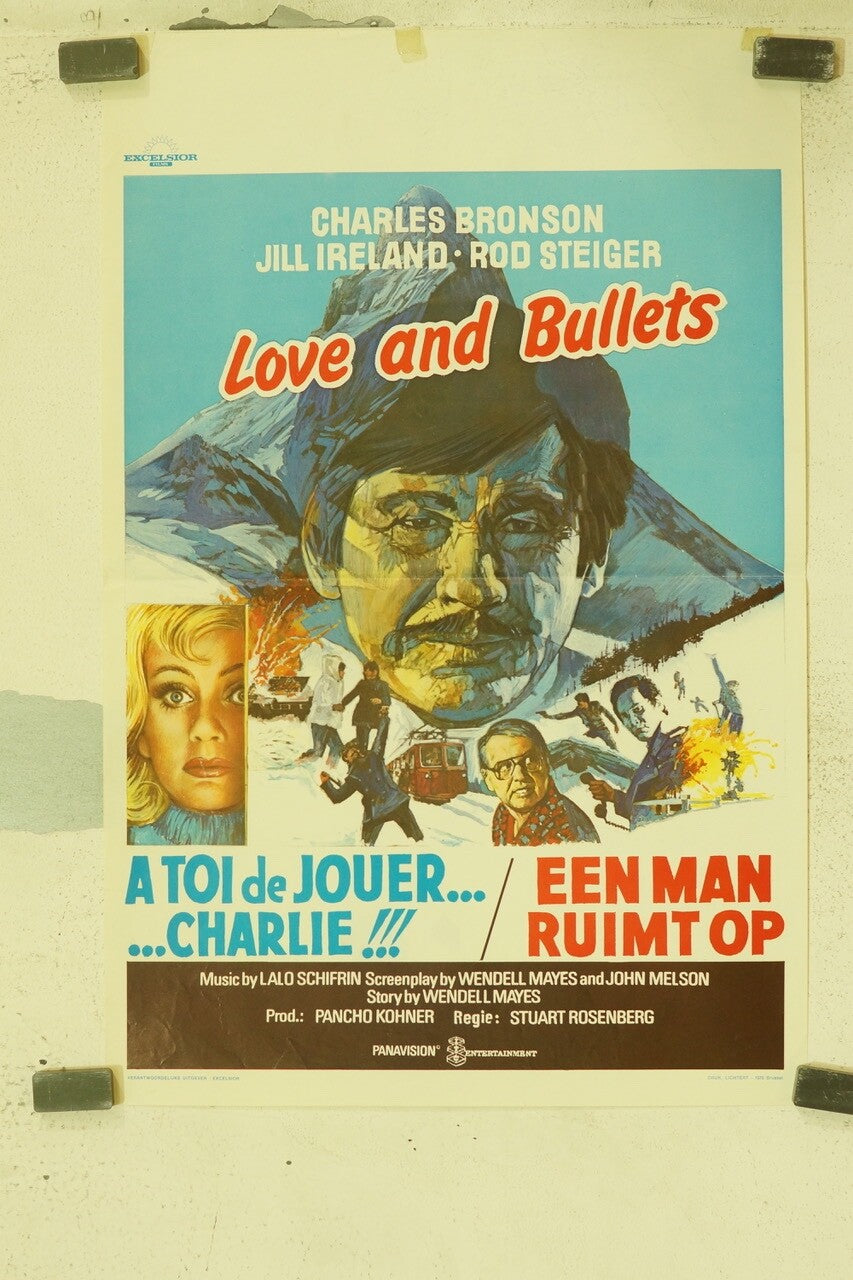 LOVE AND BULLETTS (BELGIAN POSTER) ORIGINAL 36x54 CHARLES BRONSON – JIL IRELAND