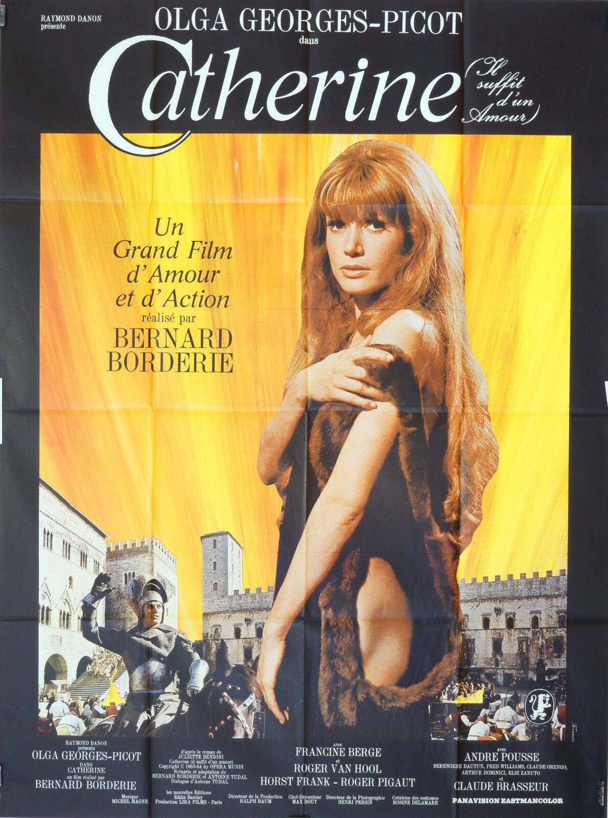 CATHERINE MOVIE POSTER ORIGINAL 120x160 FRANCINE BERGE